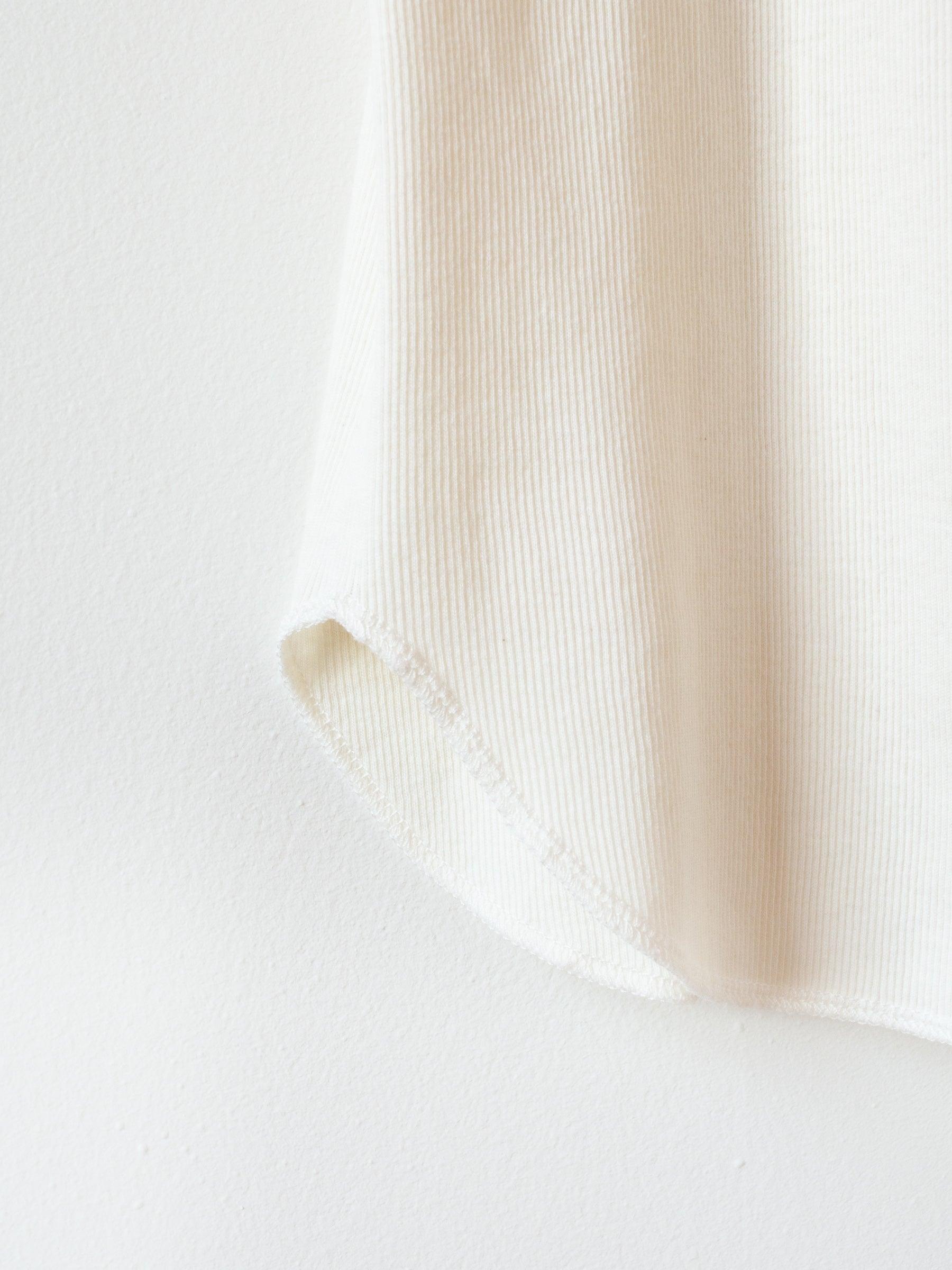 Namu Shop - Phlannel Cotton Silk Rib Seamless Tank Top - Ecru