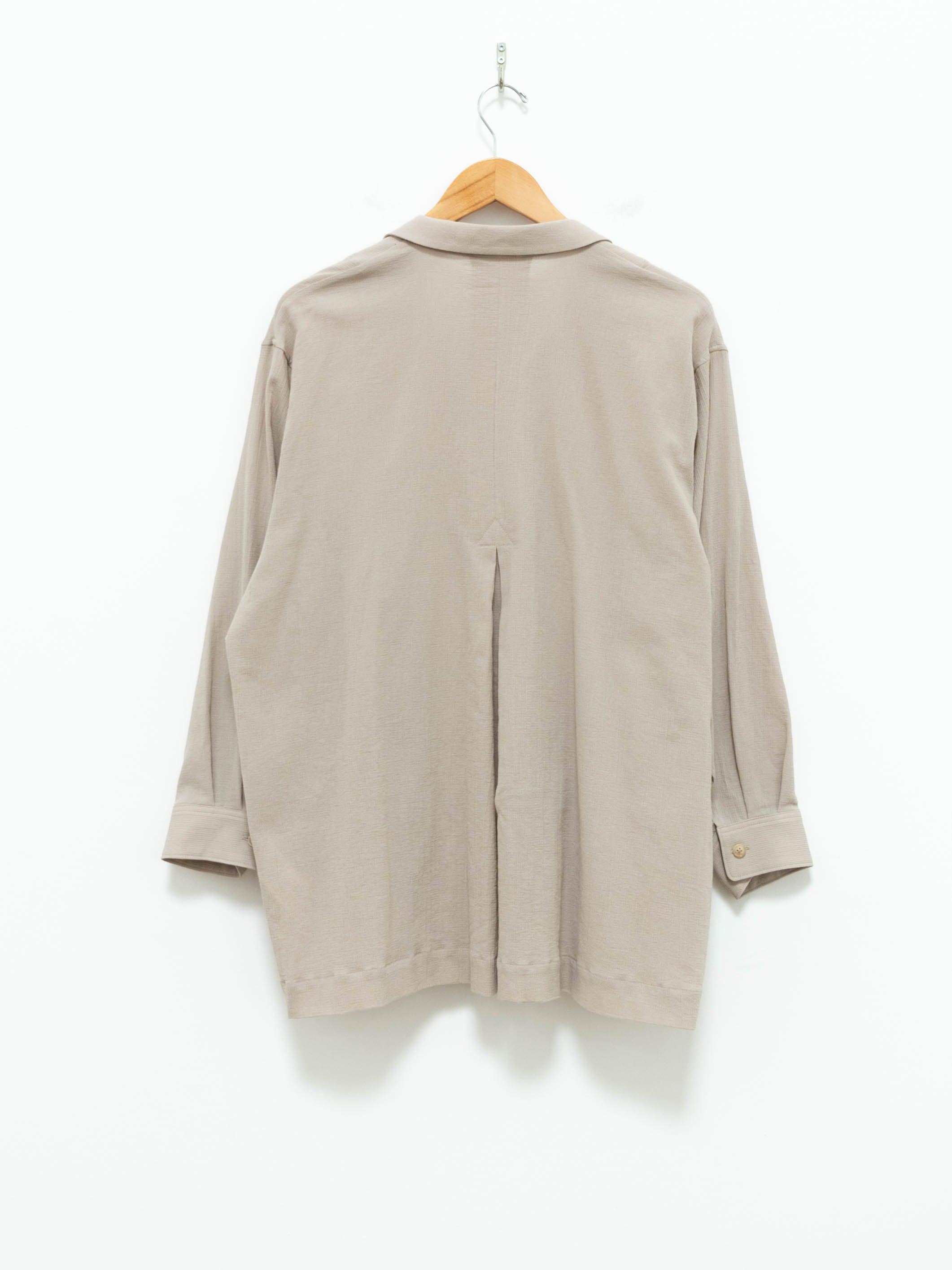 Namu Shop - Phlannel Hard Twist Cotton Light Duster Jacket - Pale Beige