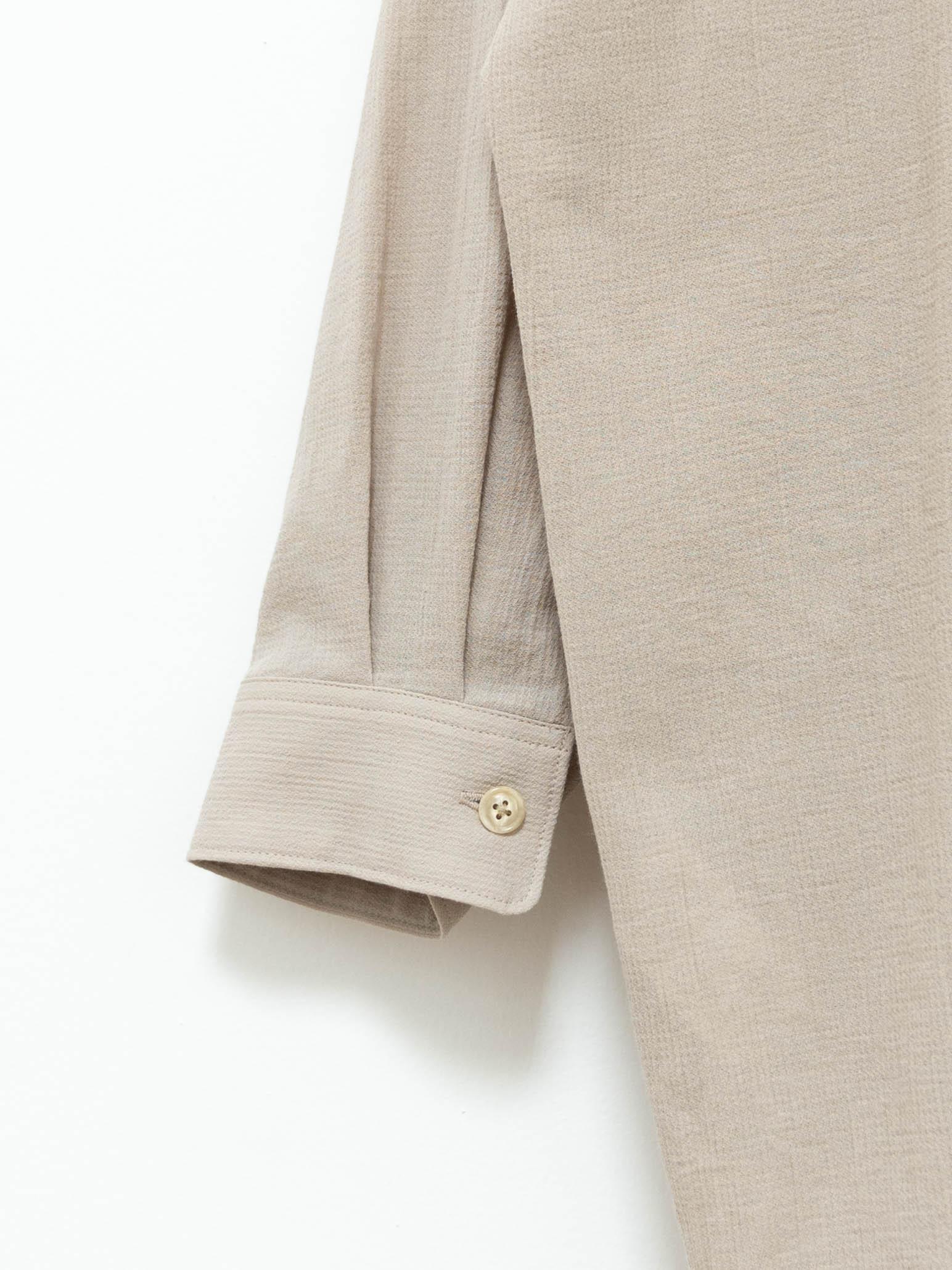 Namu Shop - Phlannel Hard Twist Cotton Light Duster Jacket - Pale Beige