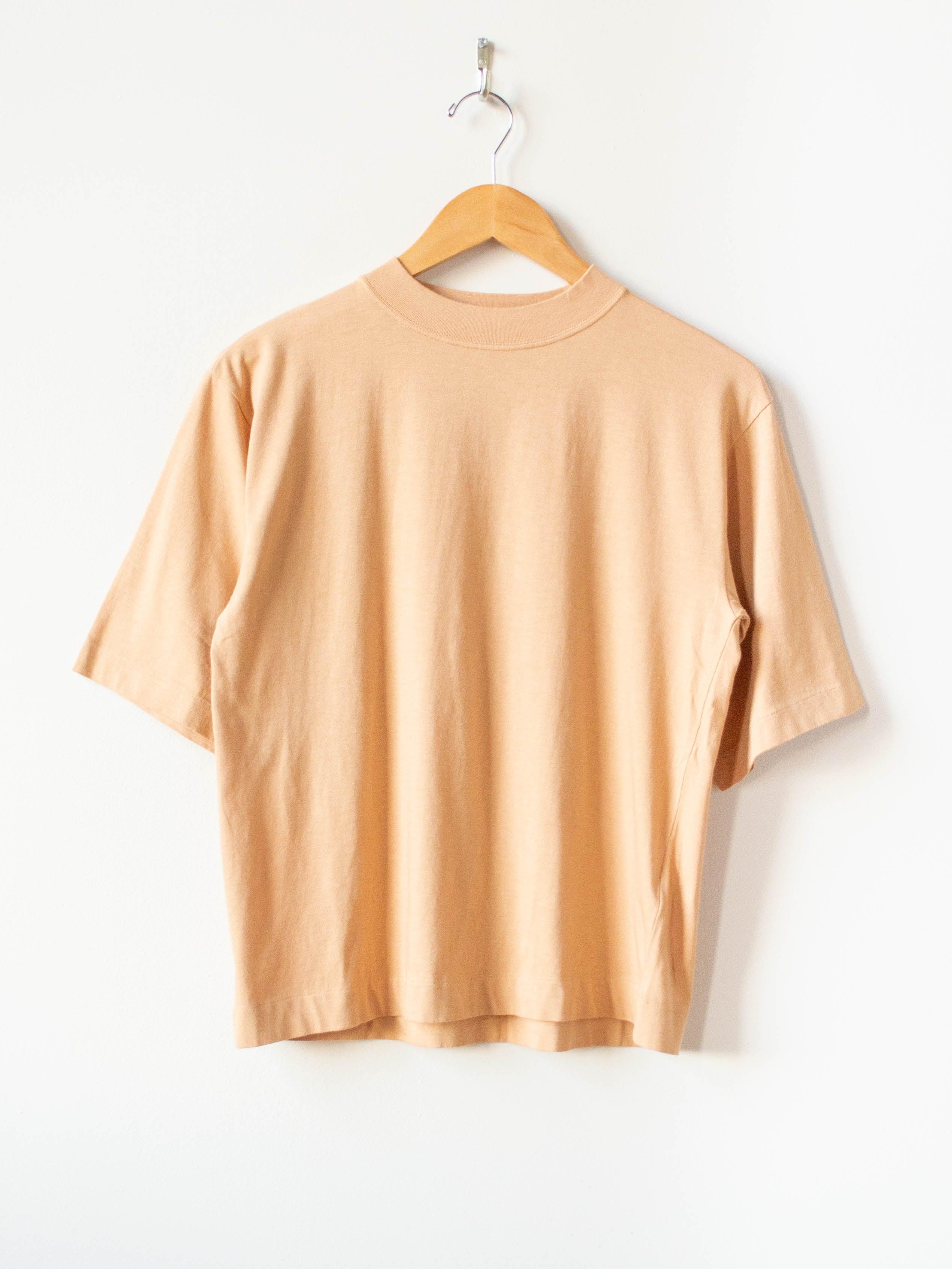 Namu Shop - Phlannel Light Suvin Cotton Half-sleeve T-shirt - Orange