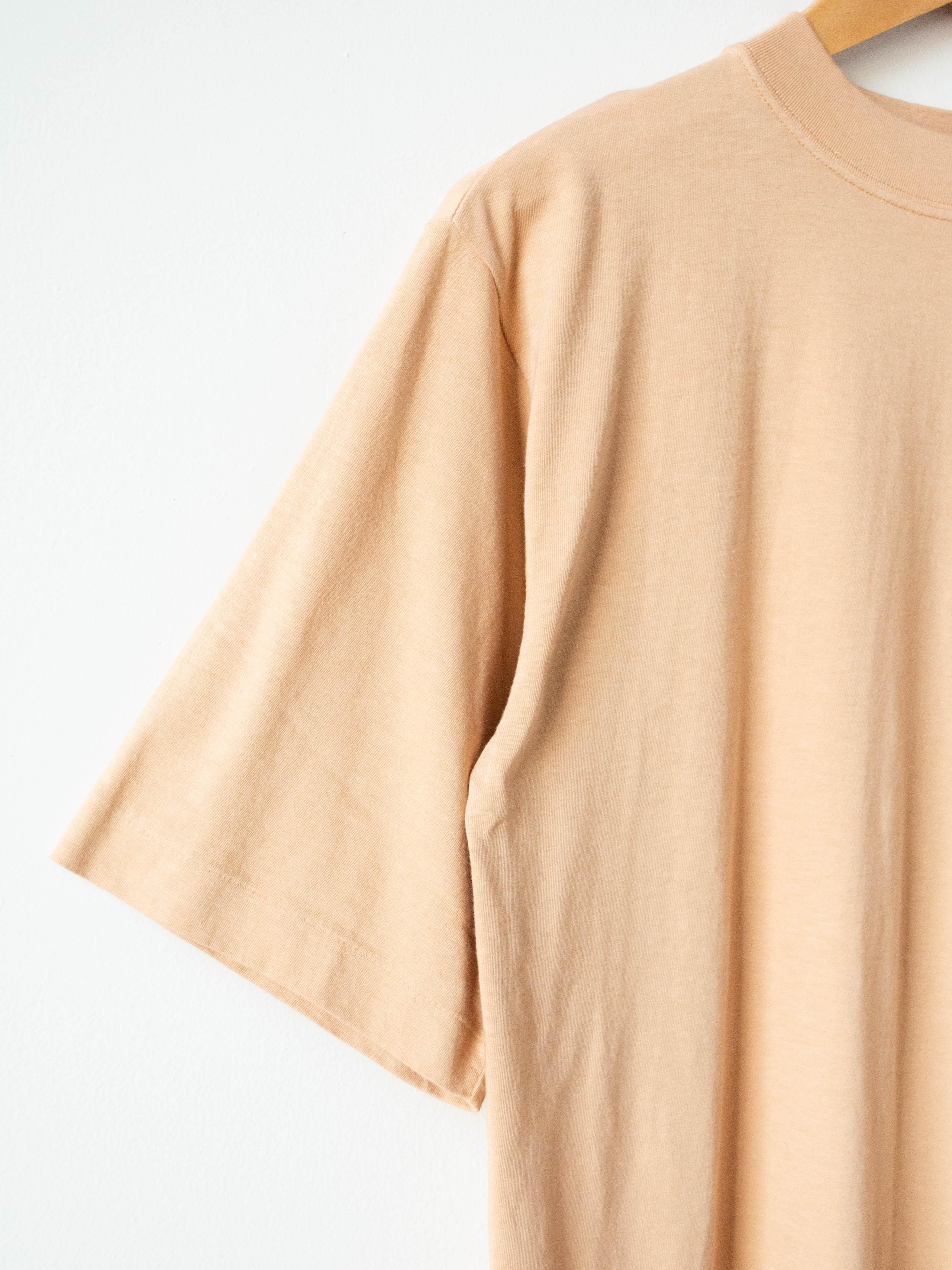 Namu Shop - Phlannel Light Suvin Cotton Half-sleeve T-shirt - Orange