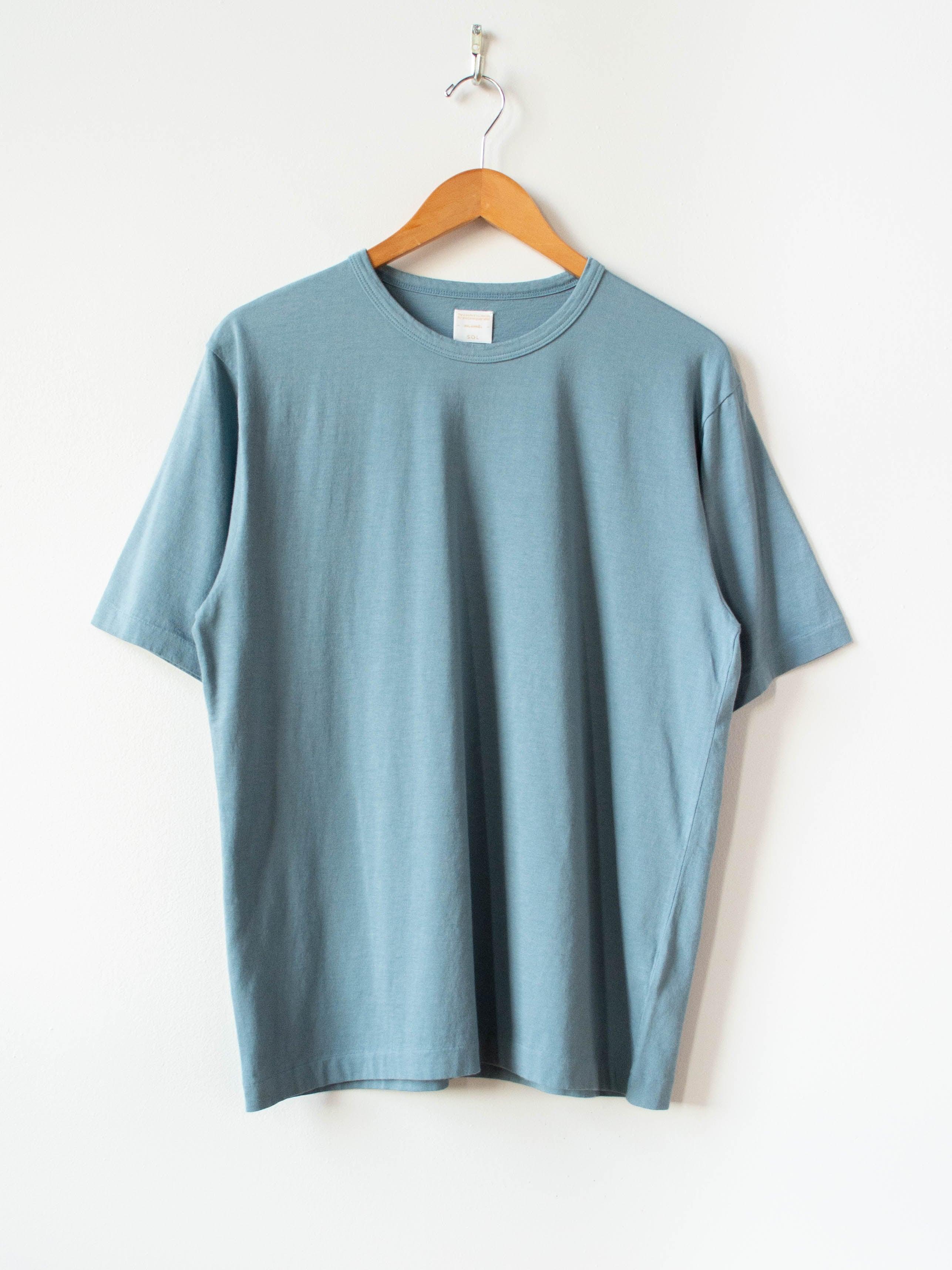 Namu Shop - Phlannel Light Suvin Cotton T-Shirt - Blue