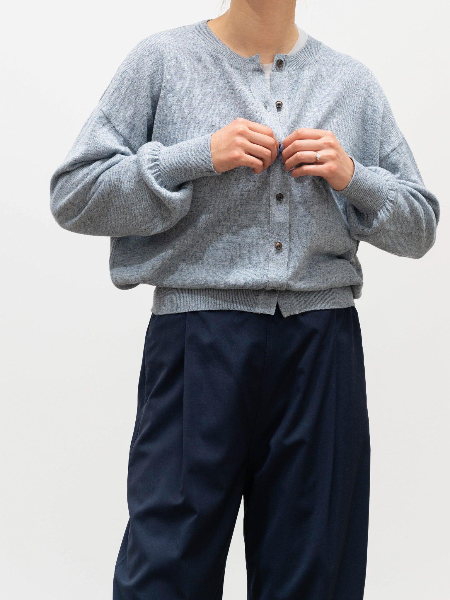 Namu Shop - Phlannel Linen Cotton Crewneck Cardigan - White