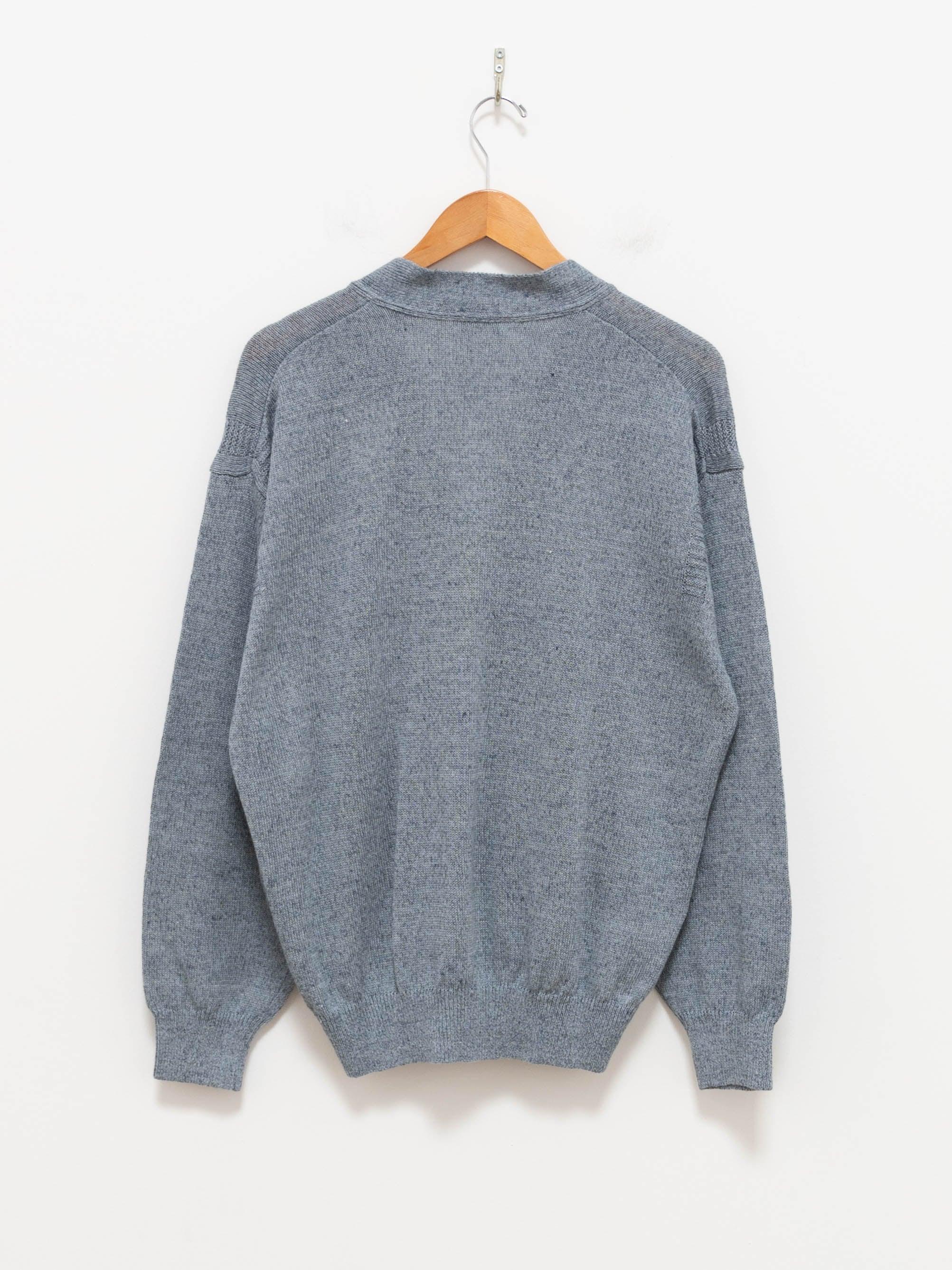 Namu Shop - Phlannel Linen Cotton Guernsey Cardigan - Blue