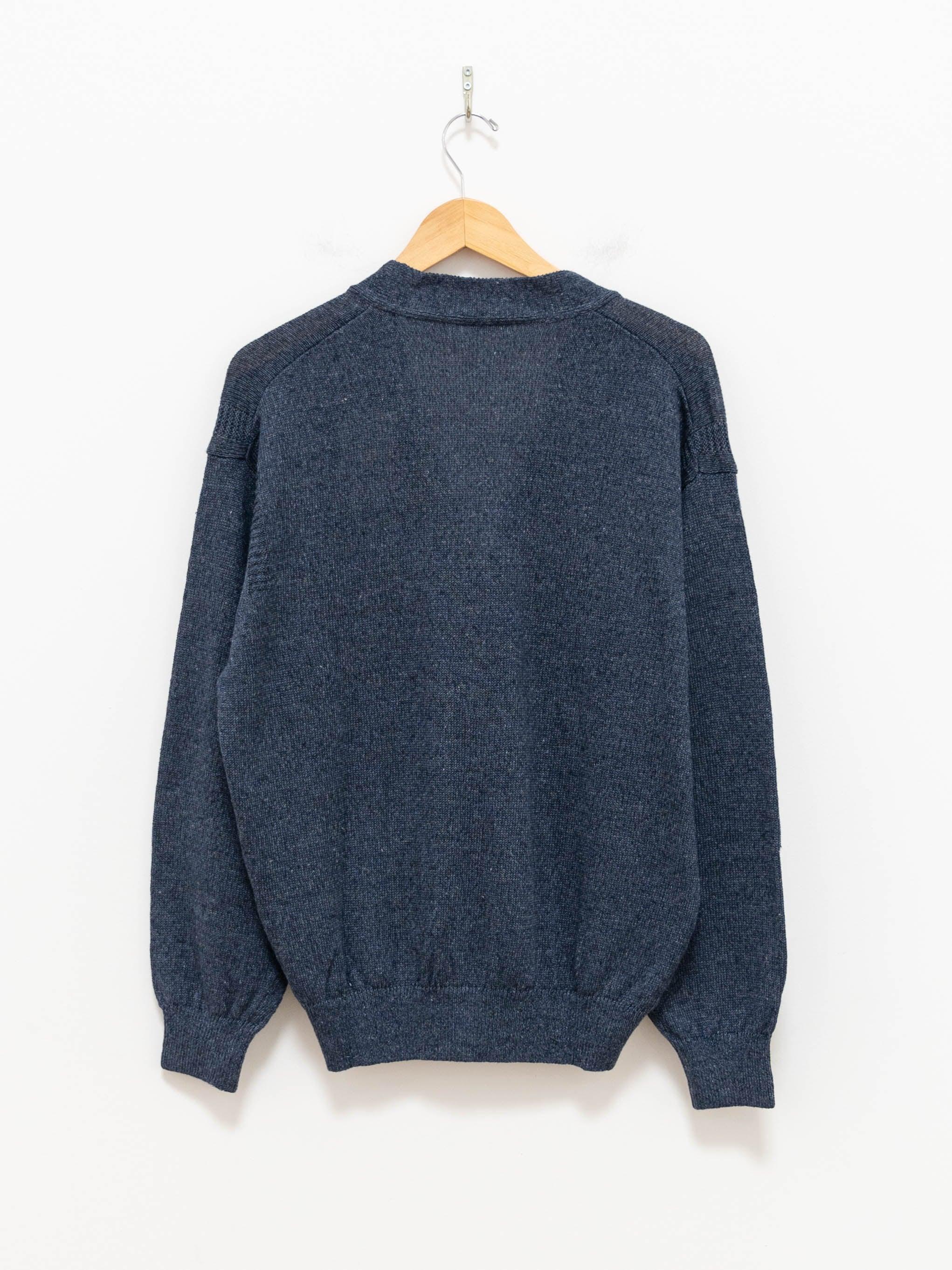 Namu Shop - Phlannel Linen Cotton Guernsey Cardigan - Indigo