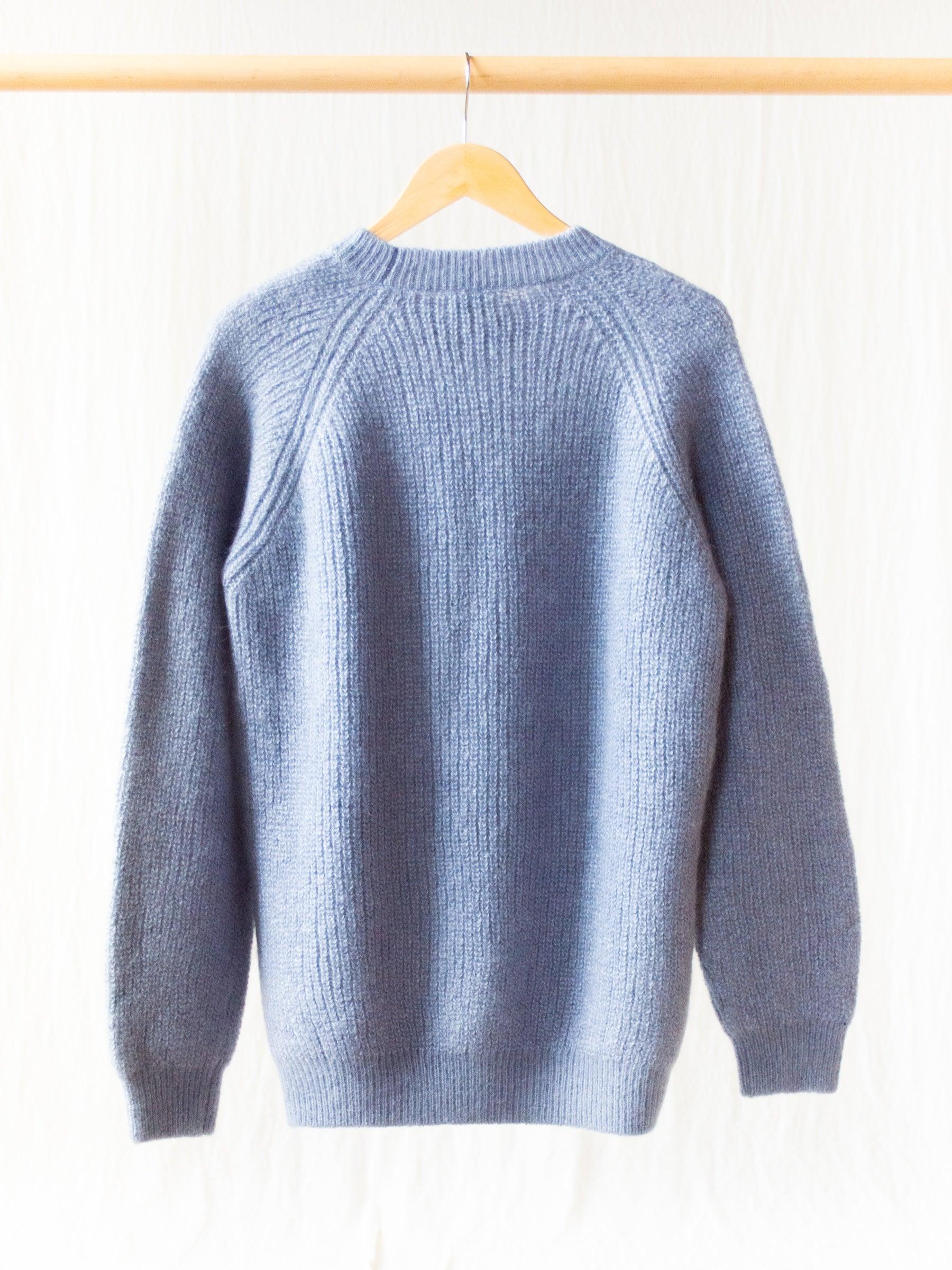 Namu Shop - Phlannel Mohair Silk Rib Stitch Sweater - Pale Blue
