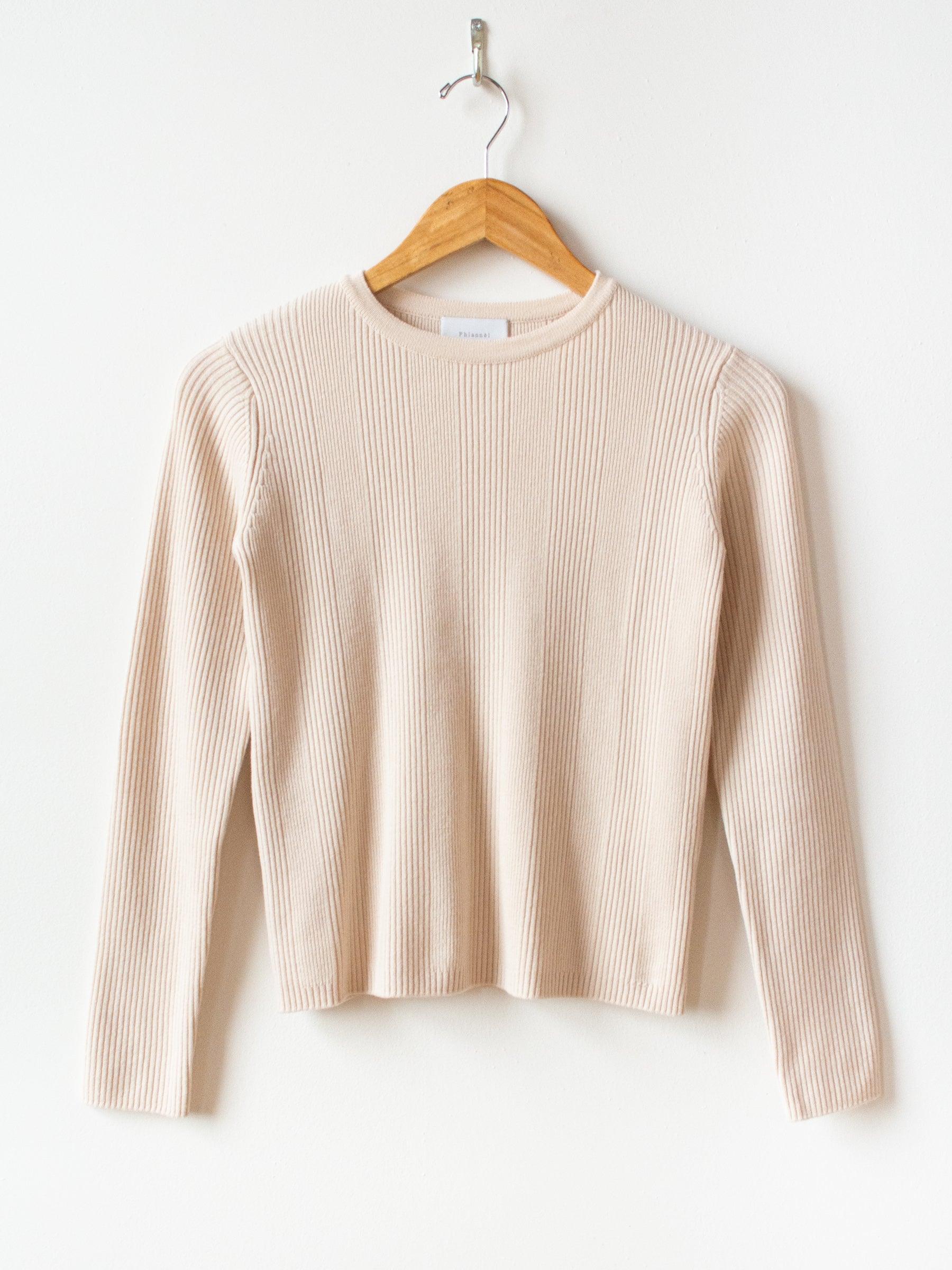 Namu Shop - Phlannel Super Fine Wool Rib Knit - Ivory