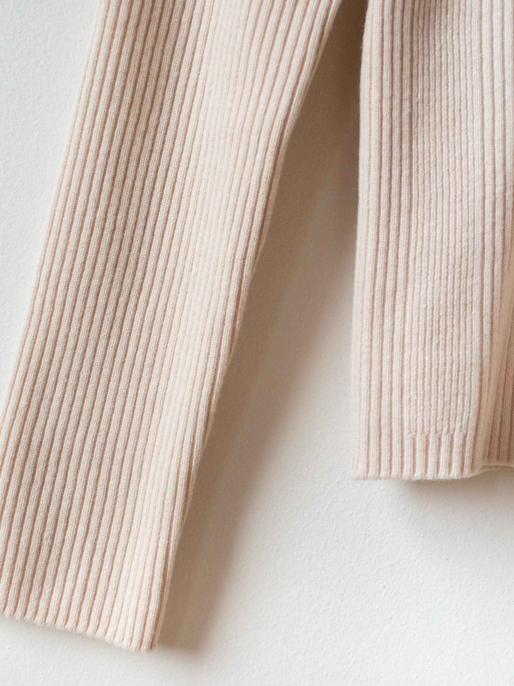 Namu Shop - Phlannel Super Fine Wool Rib Knit - Ivory