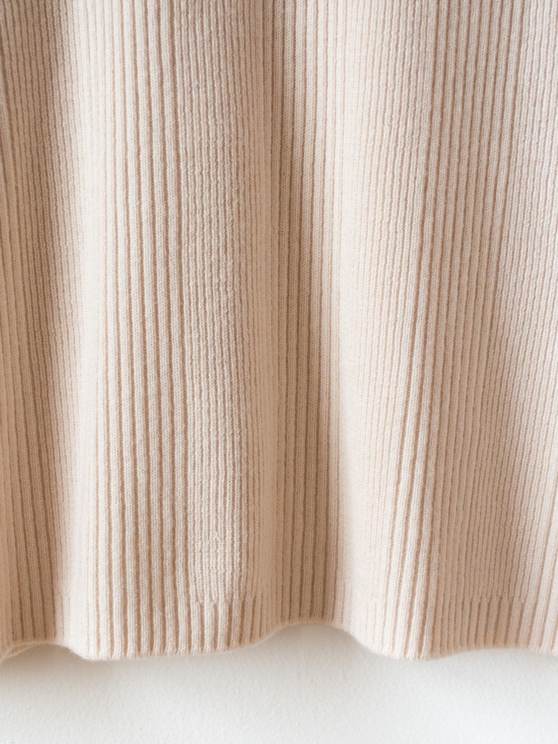 Namu Shop - Phlannel Super Fine Wool Rib Knit - Ivory