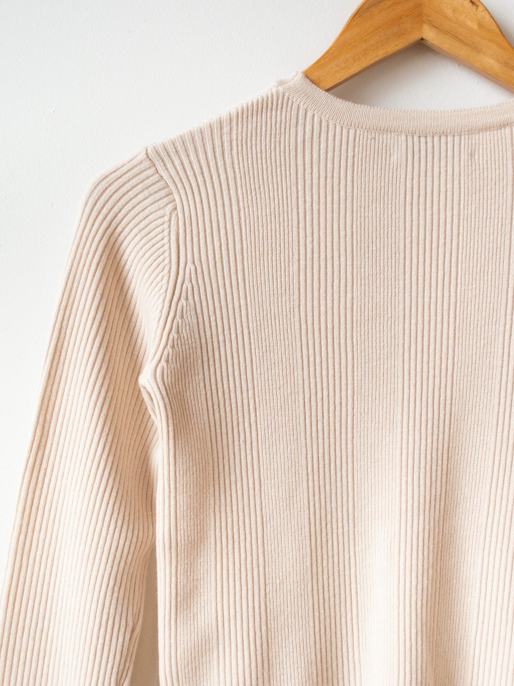 Namu Shop - Phlannel Super Fine Wool Rib Knit - Ivory
