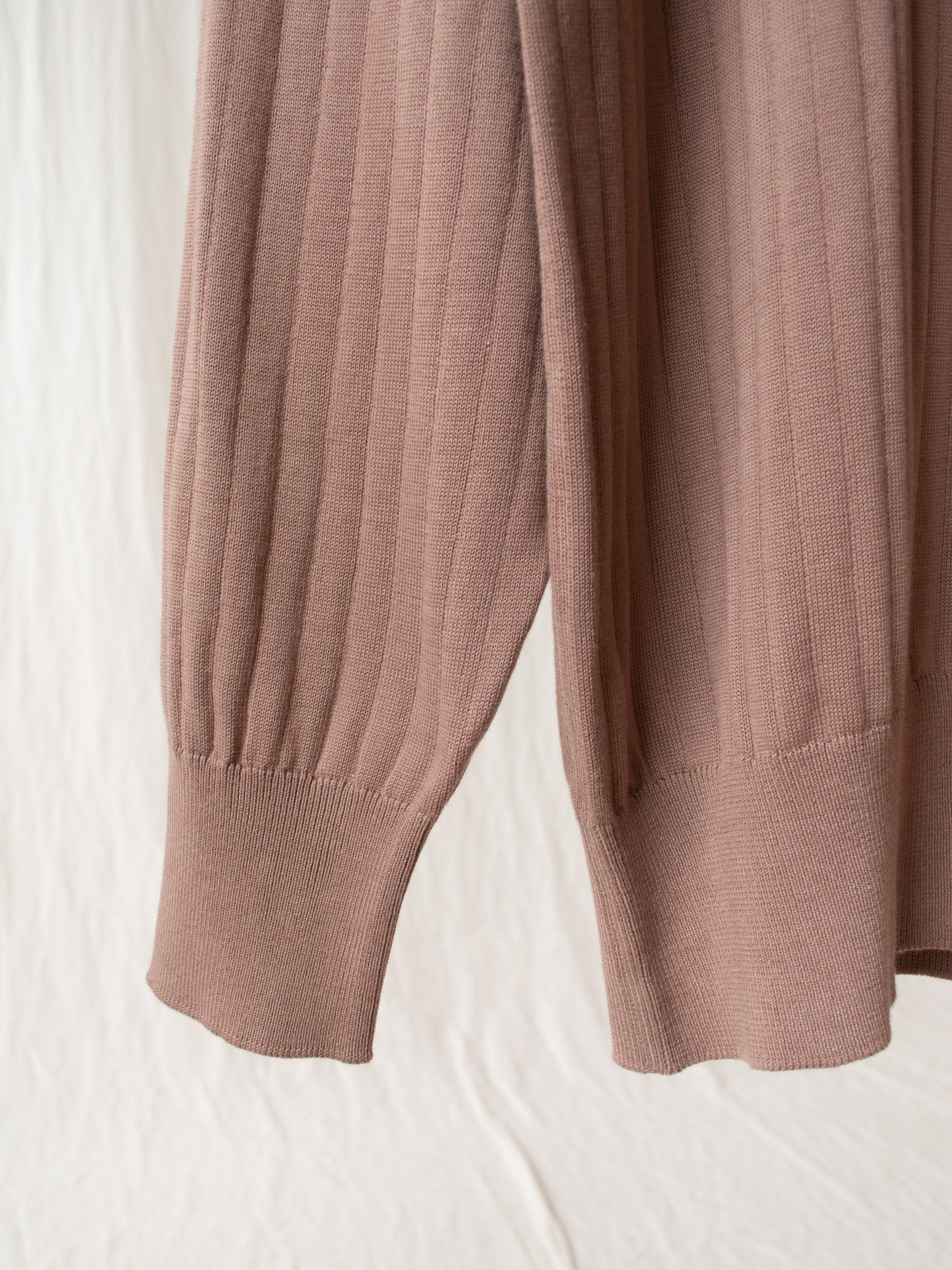 Namu Shop - Phlannel Suvin Cotton Wide Rib Knit - Brown
