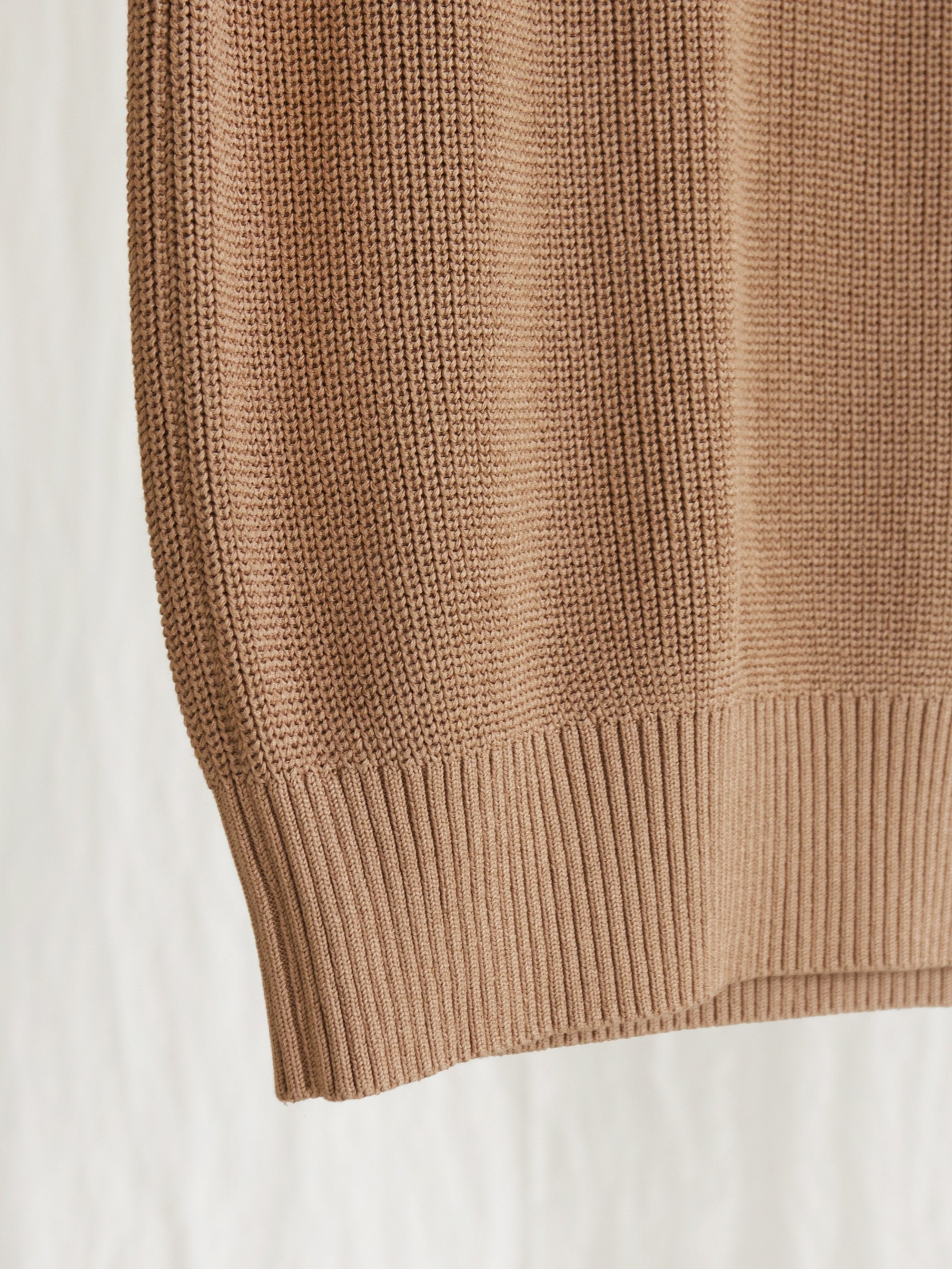 Namu Shop - Phlannel Washi/Silk Crew Neck Knit Vest - Almond