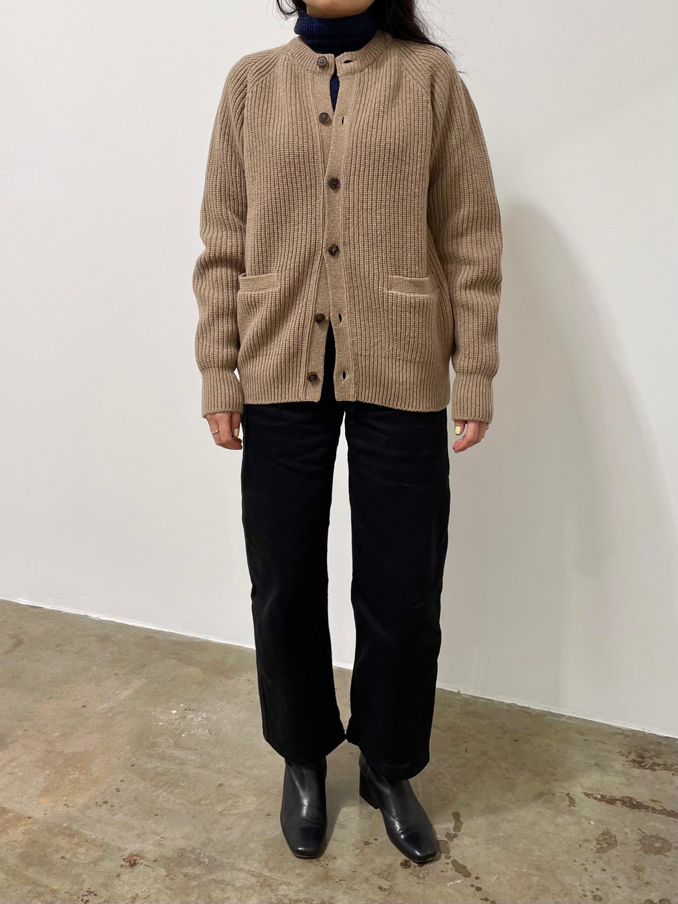 Namu Shop - Phlannel Wool Silk Nep Cowichan Sweater - Mix Beige