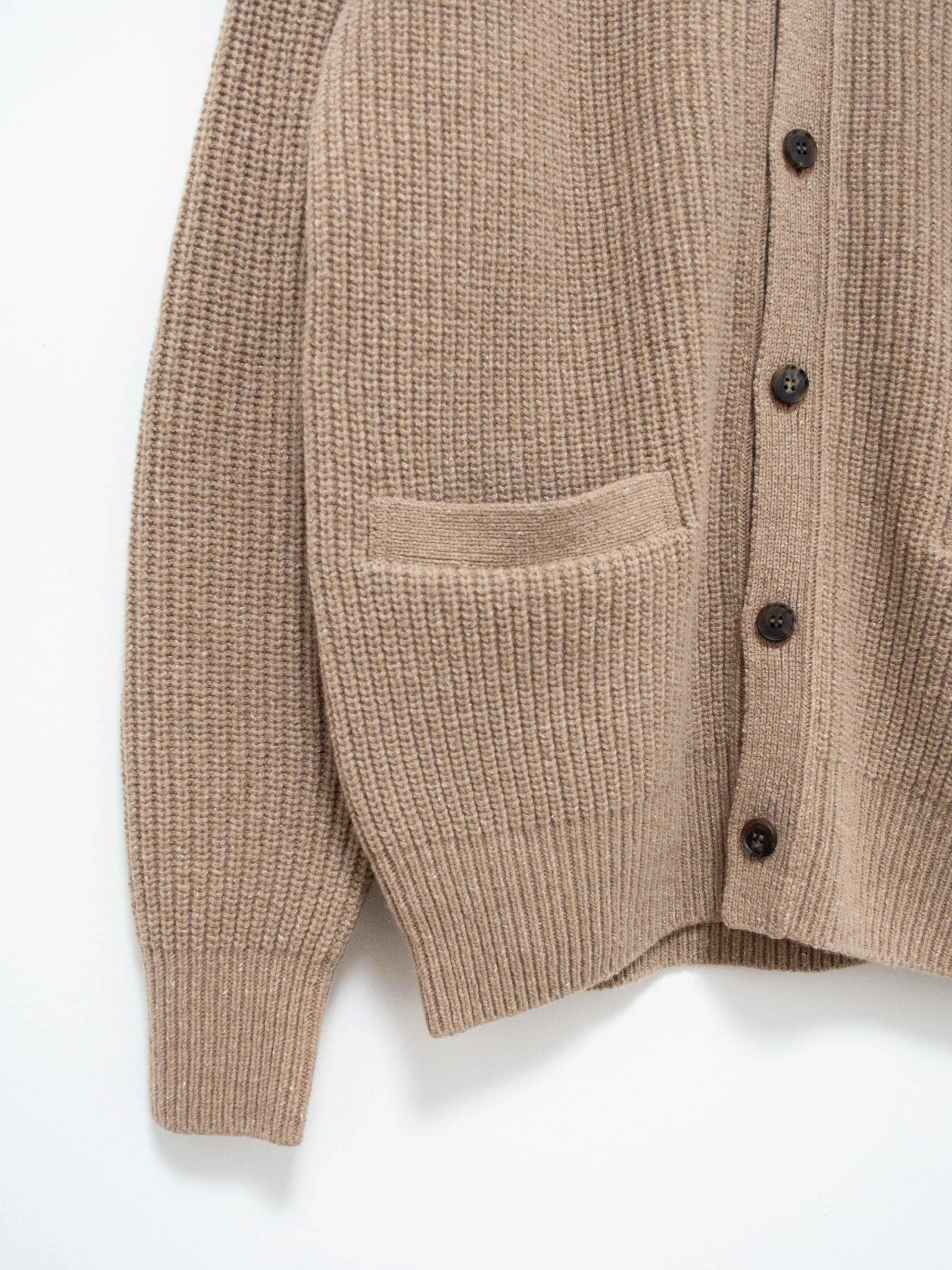 Namu Shop - Phlannel Wool Silk Nep Cowichan Sweater - Mix Beige