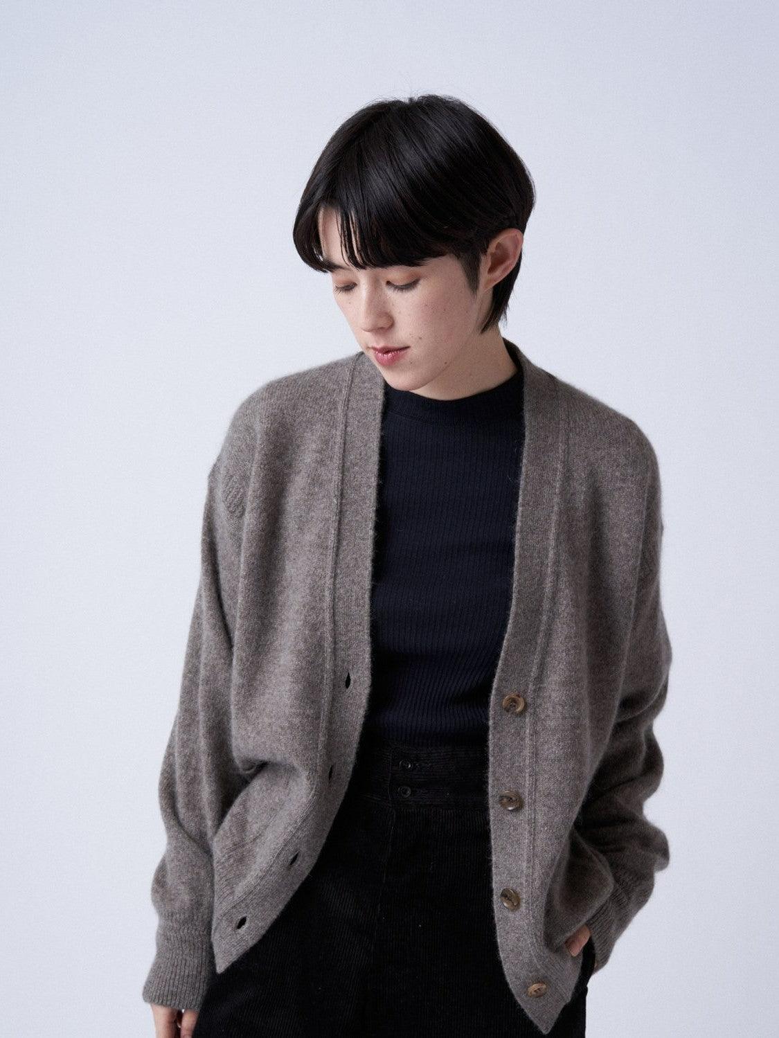 Namu Shop - Phlannel Wool Yak Guernsey Cardigan - Greige