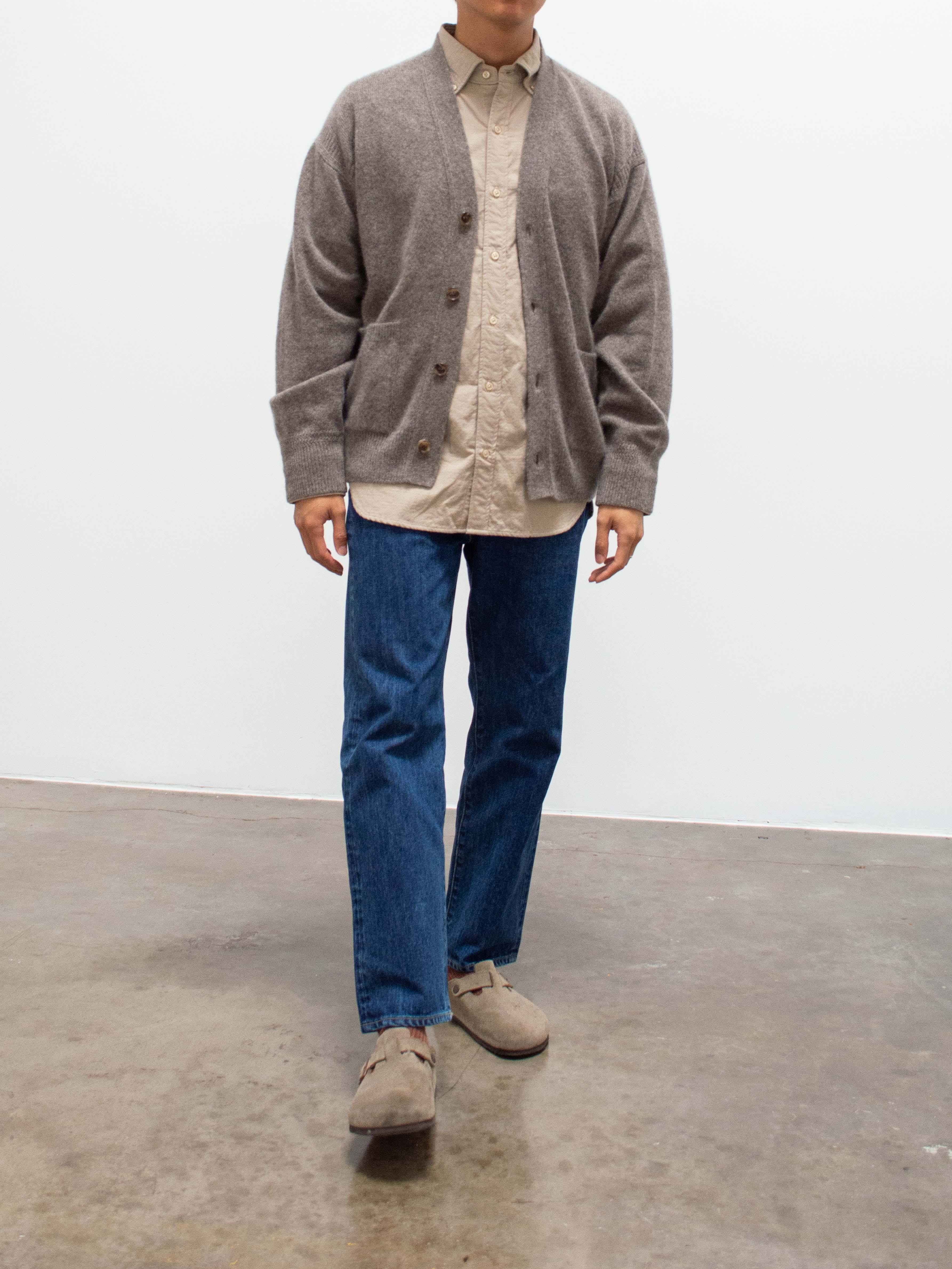 Namu Shop - Phlannel Wool Yak Guernsey Cardigan - Greige