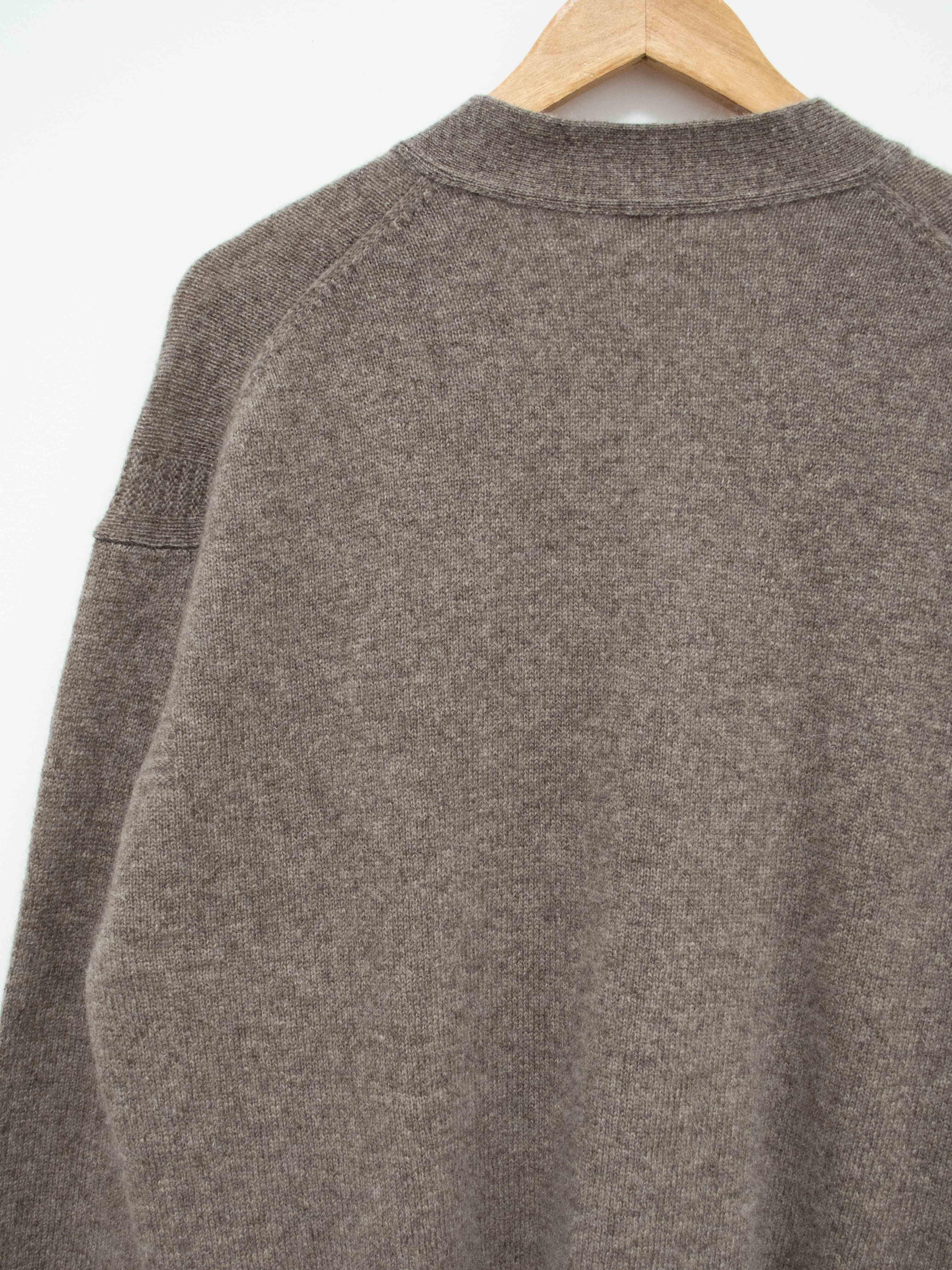 Namu Shop - Phlannel Wool Yak Guernsey Cardigan - Greige