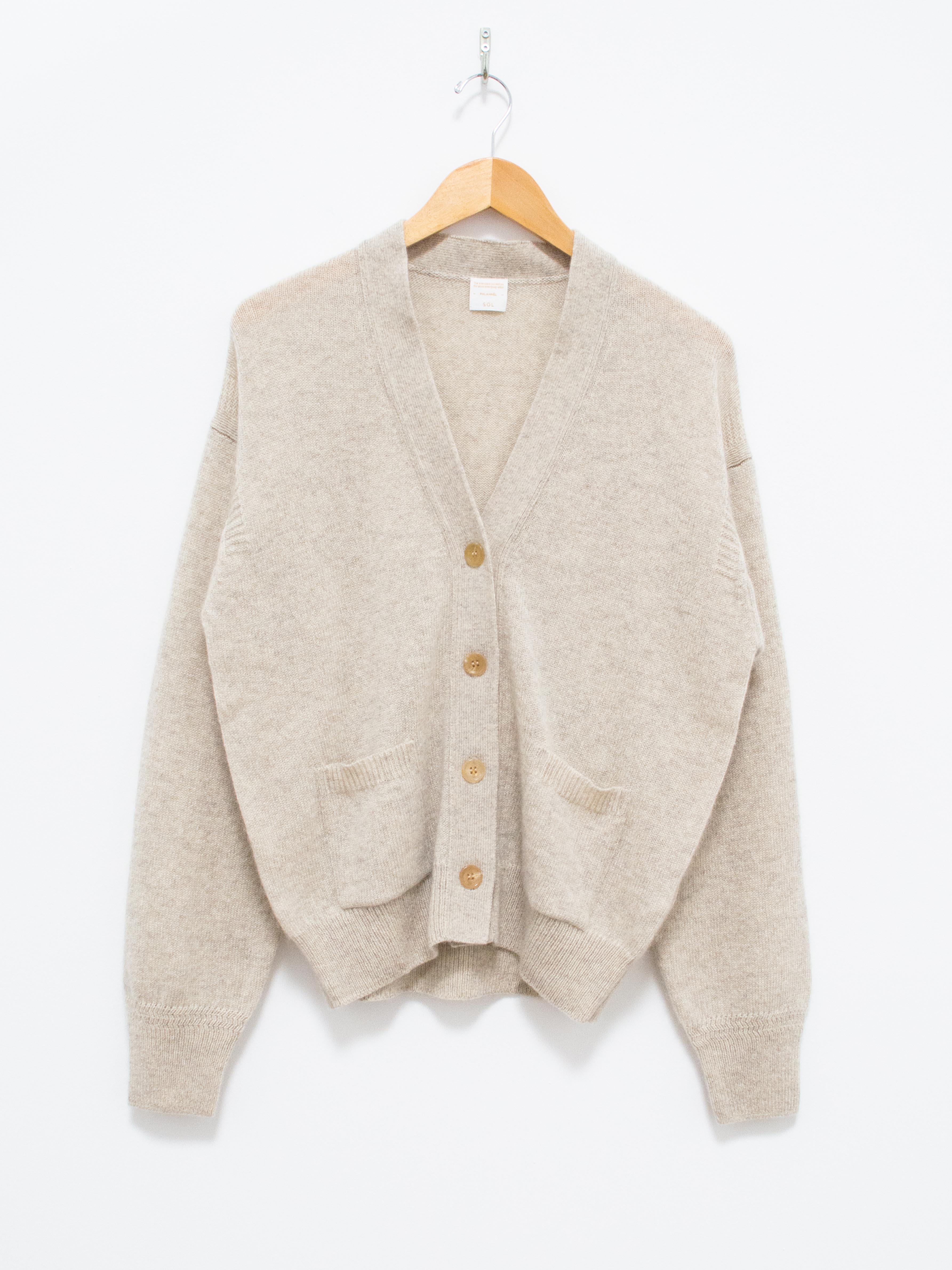 Namu Shop - Phlannel Wool Yak Guernsey Cardigan - Ivory