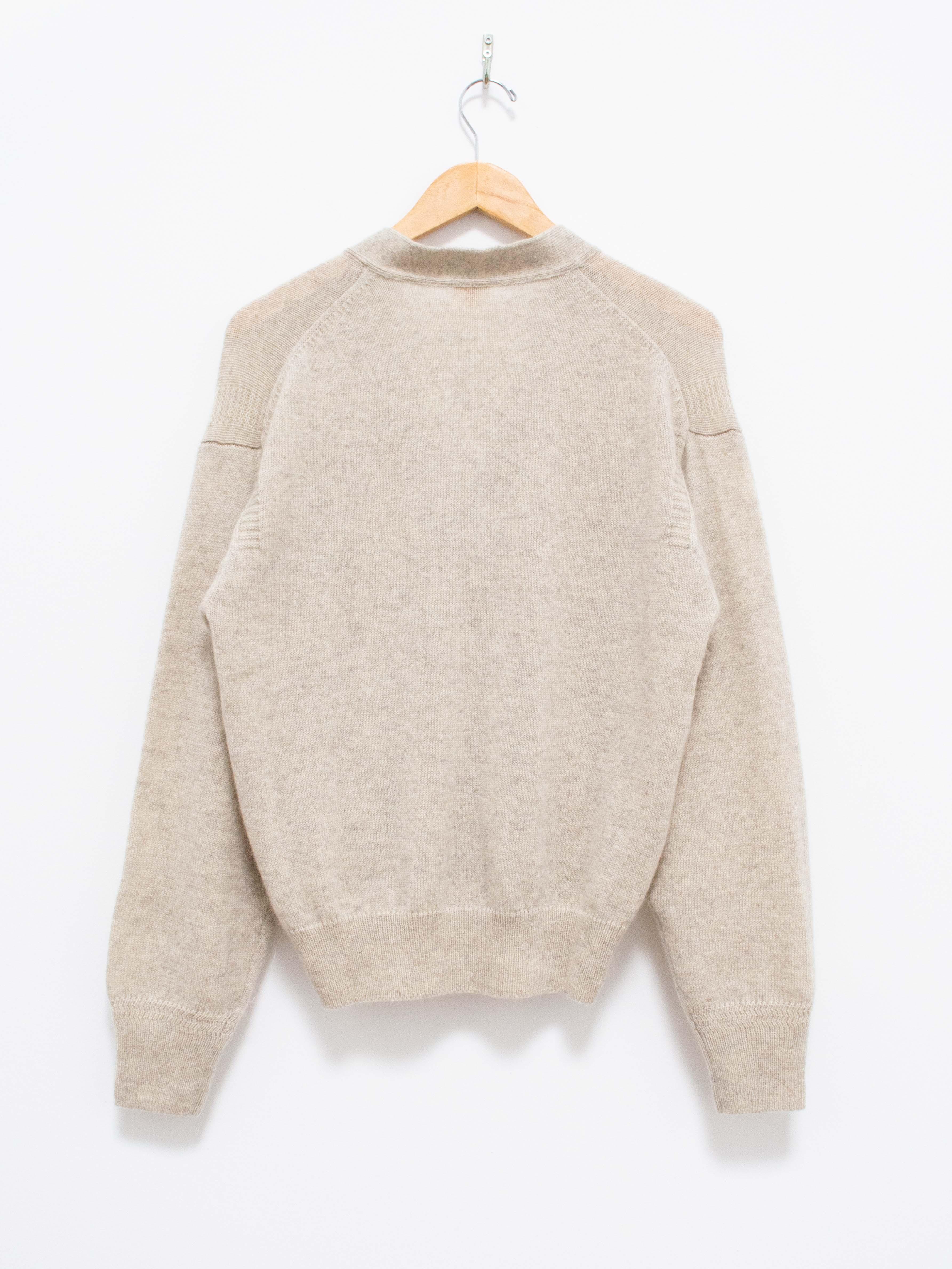 Namu Shop - Phlannel Wool Yak Guernsey Cardigan - Ivory