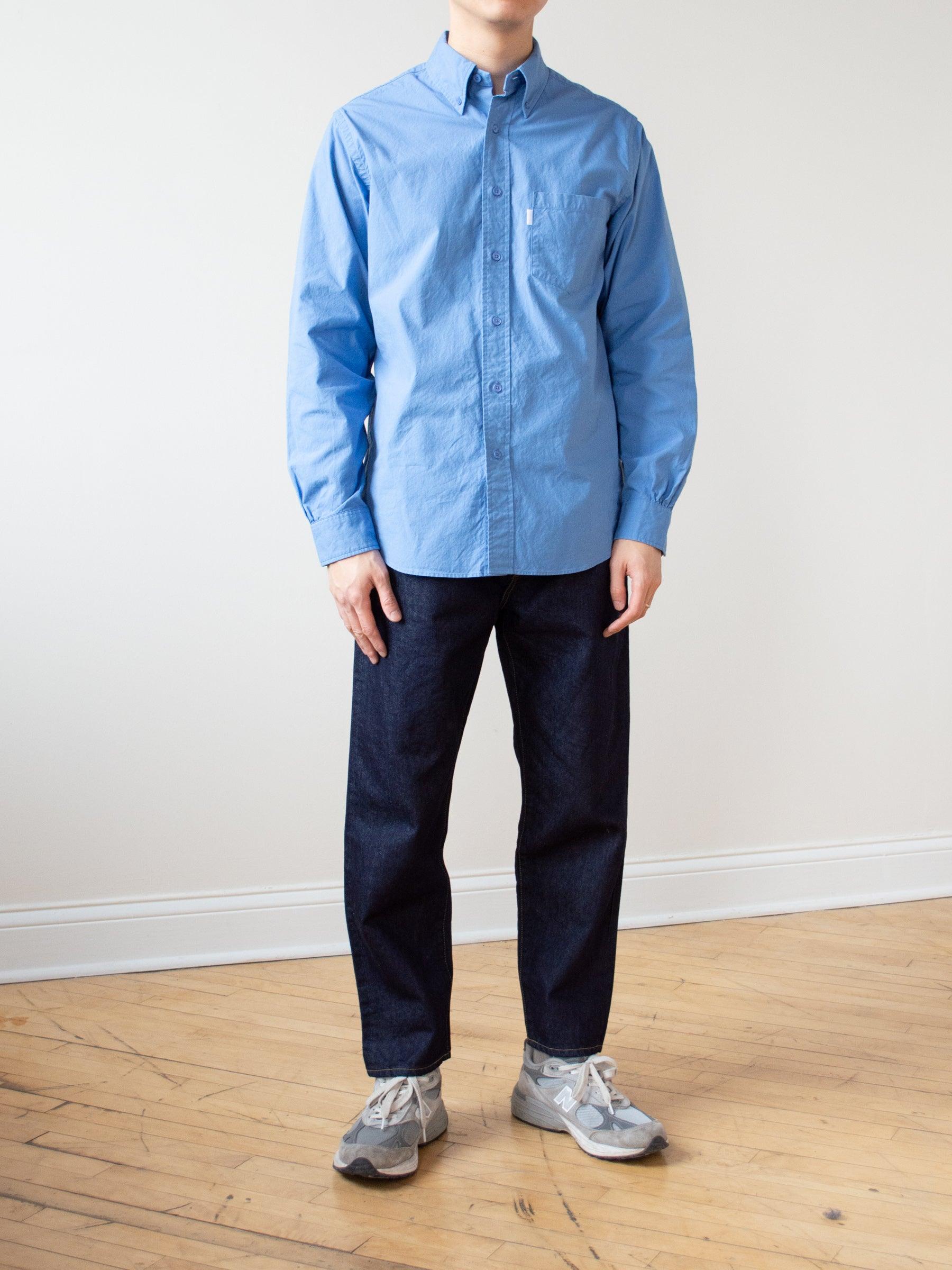Namu Shop - S H Button Down Shirt - Blue