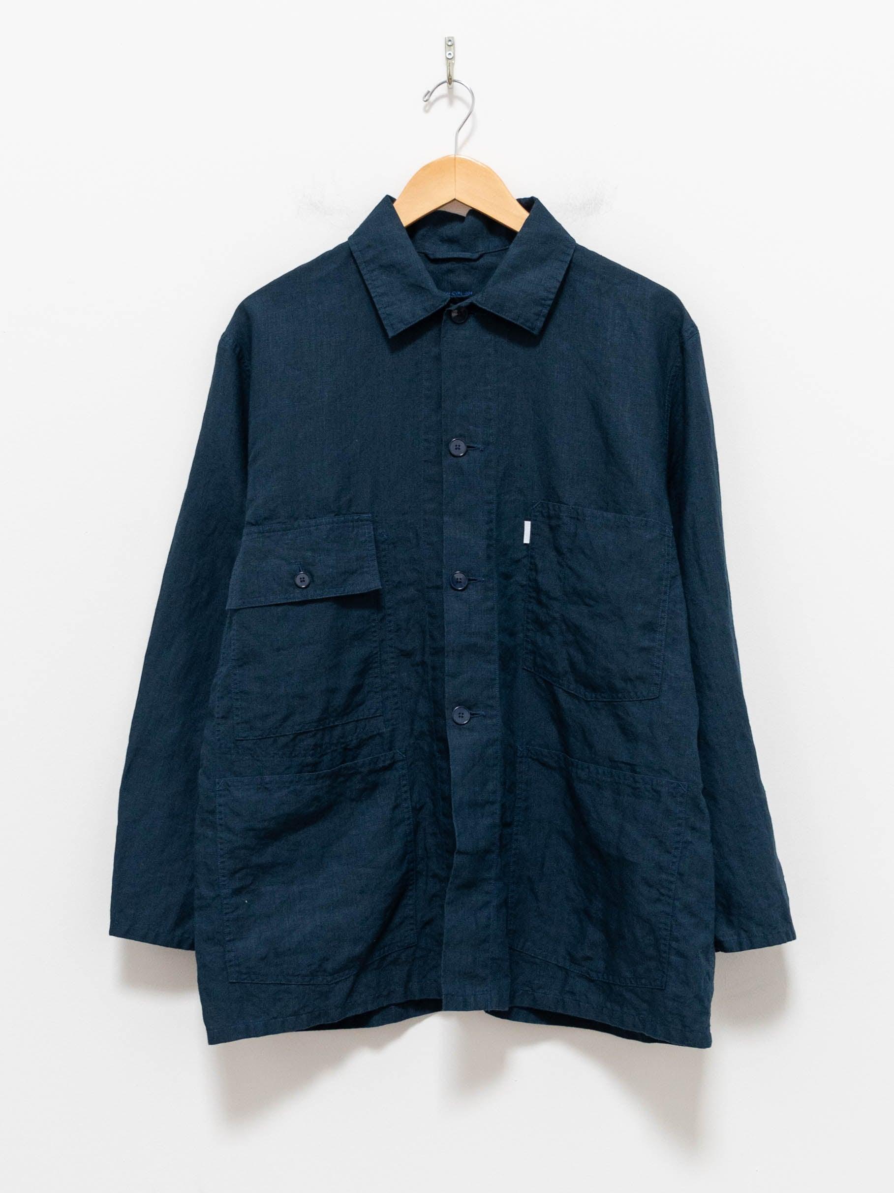 Namu Shop - S H Coverall Shirt - Linen Navy