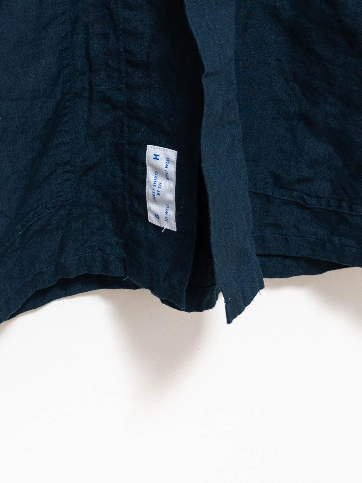 Namu Shop - S H Coverall Shirt - Linen Navy