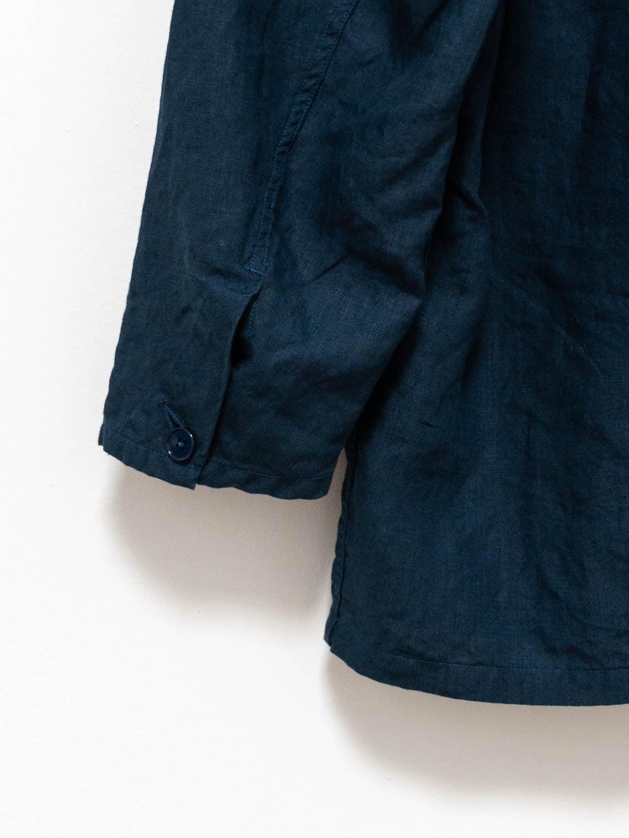 Namu Shop - S H Coverall Shirt - Linen Navy