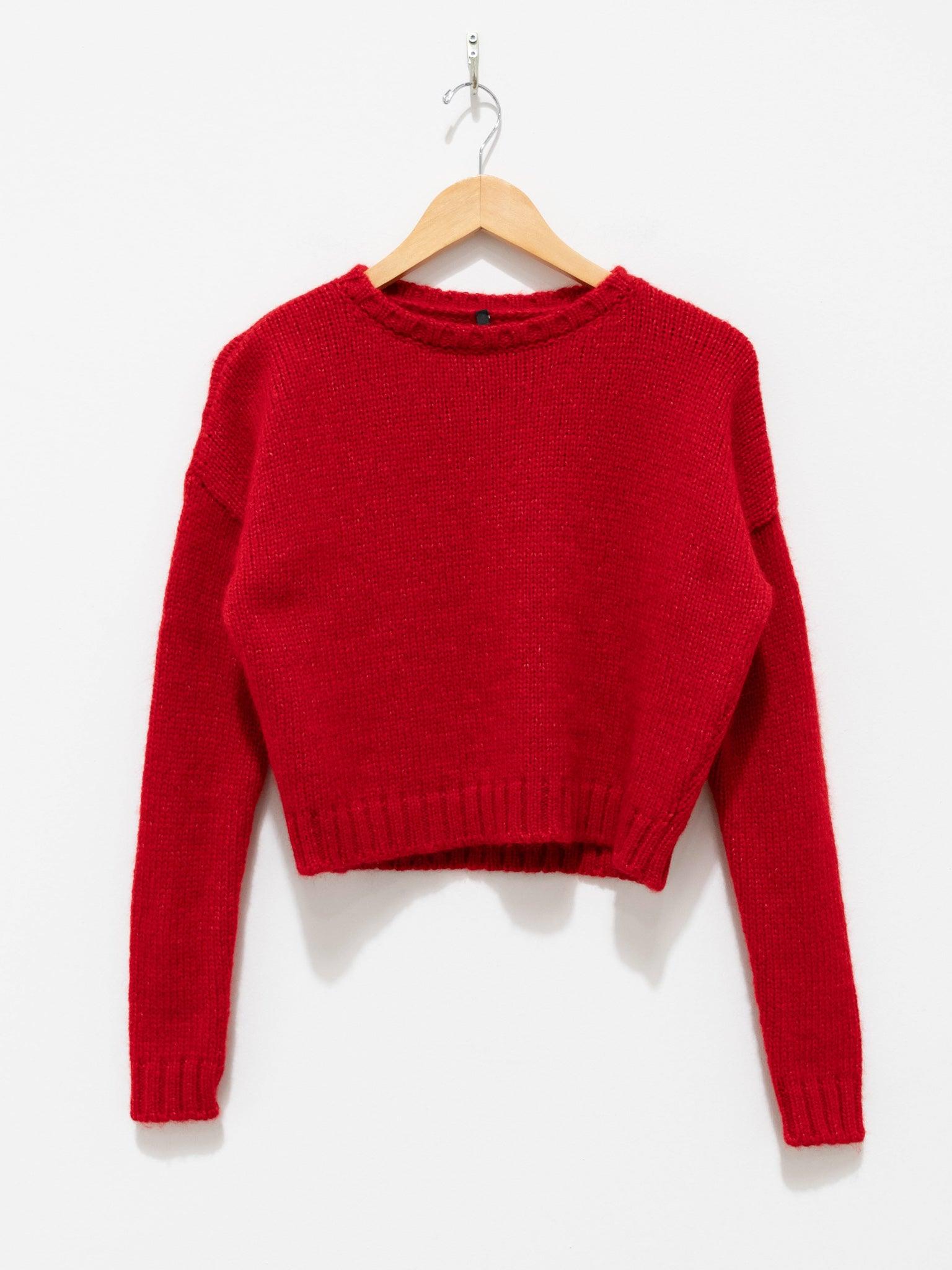 Namu Shop - Sara Lanzi Cropped Pull Knit - Scarlet