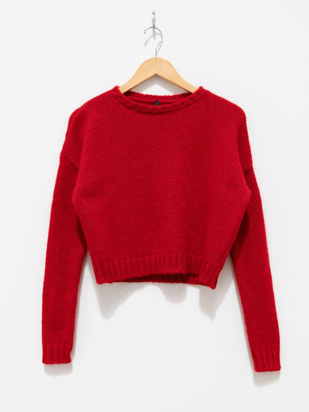 Namu Shop - Sara Lanzi Cropped Pull Knit - Scarlet