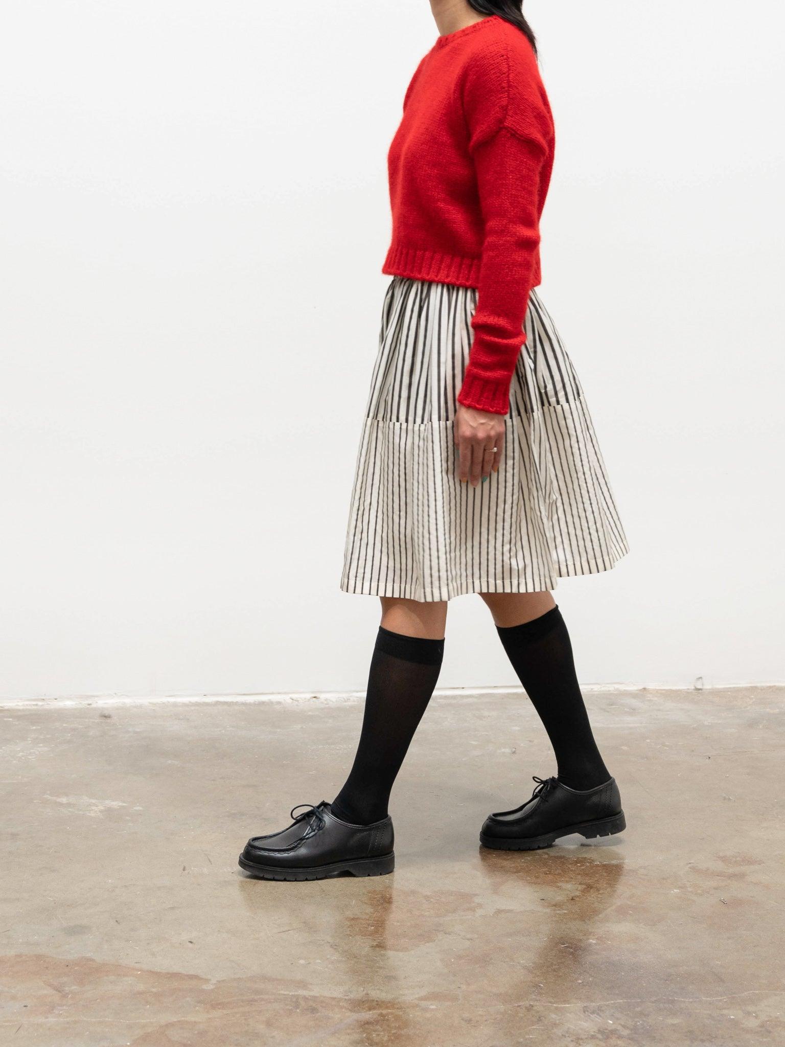 Namu Shop - Sara Lanzi Cropped Pull Knit - Scarlet