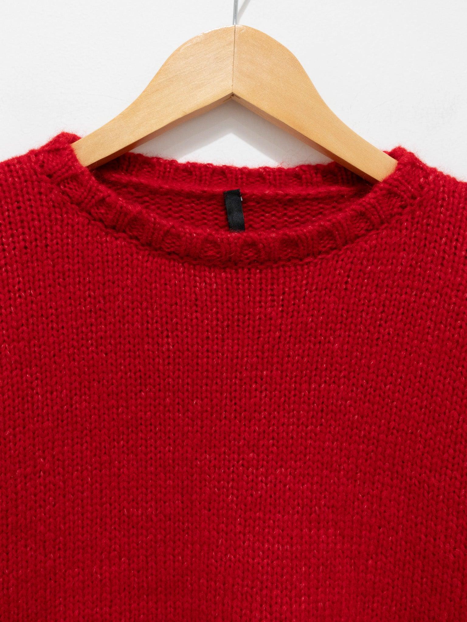 Namu Shop - Sara Lanzi Cropped Pull Knit - Scarlet