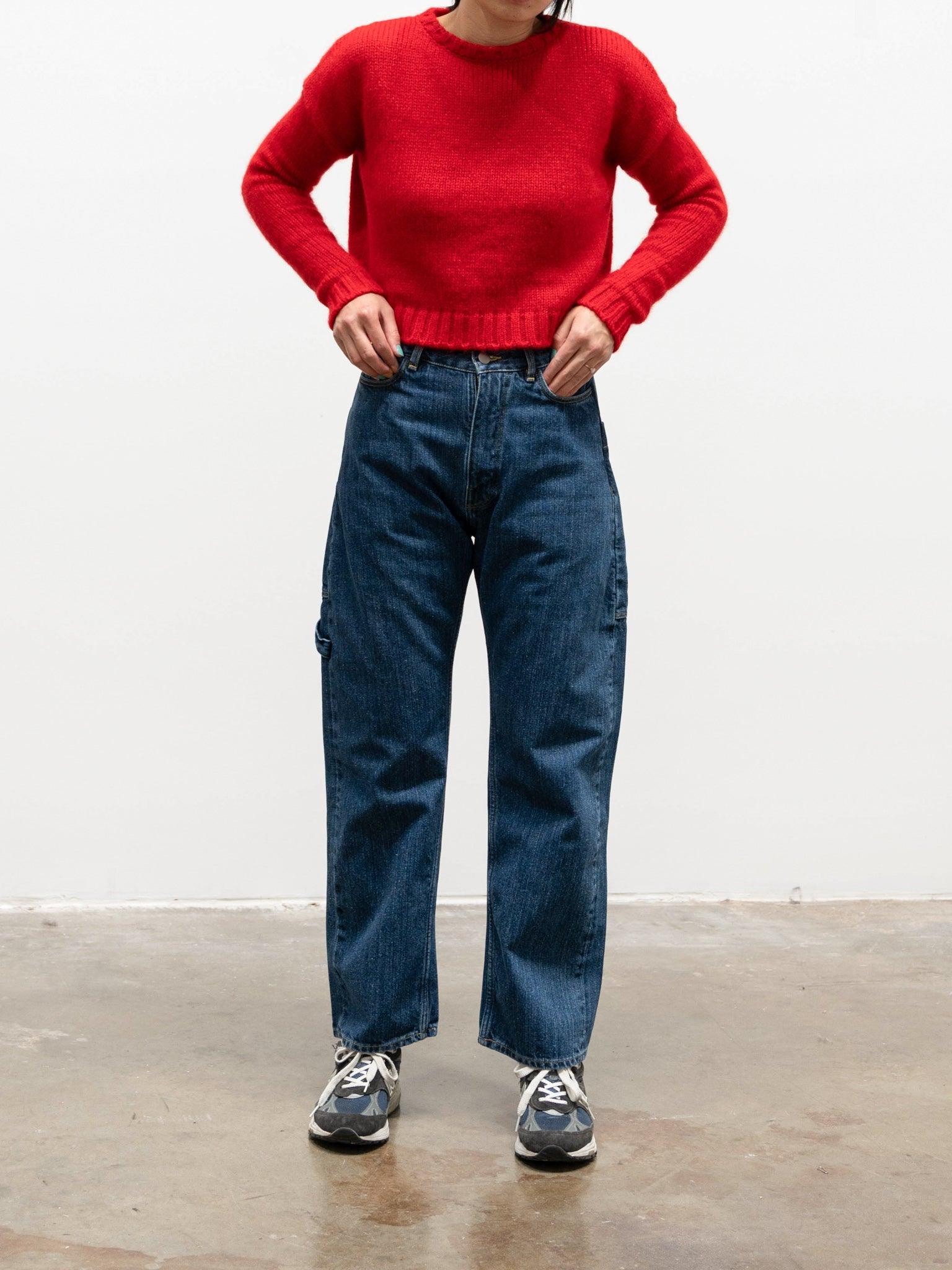 Namu Shop - Sara Lanzi Cropped Pull Knit - Scarlet