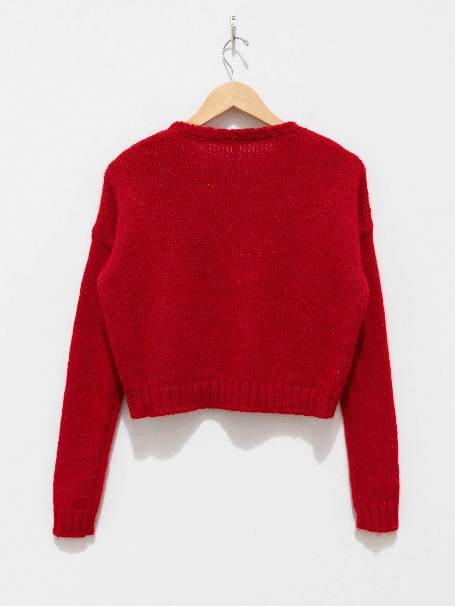Namu Shop - Sara Lanzi Cropped Pull Knit - Scarlet
