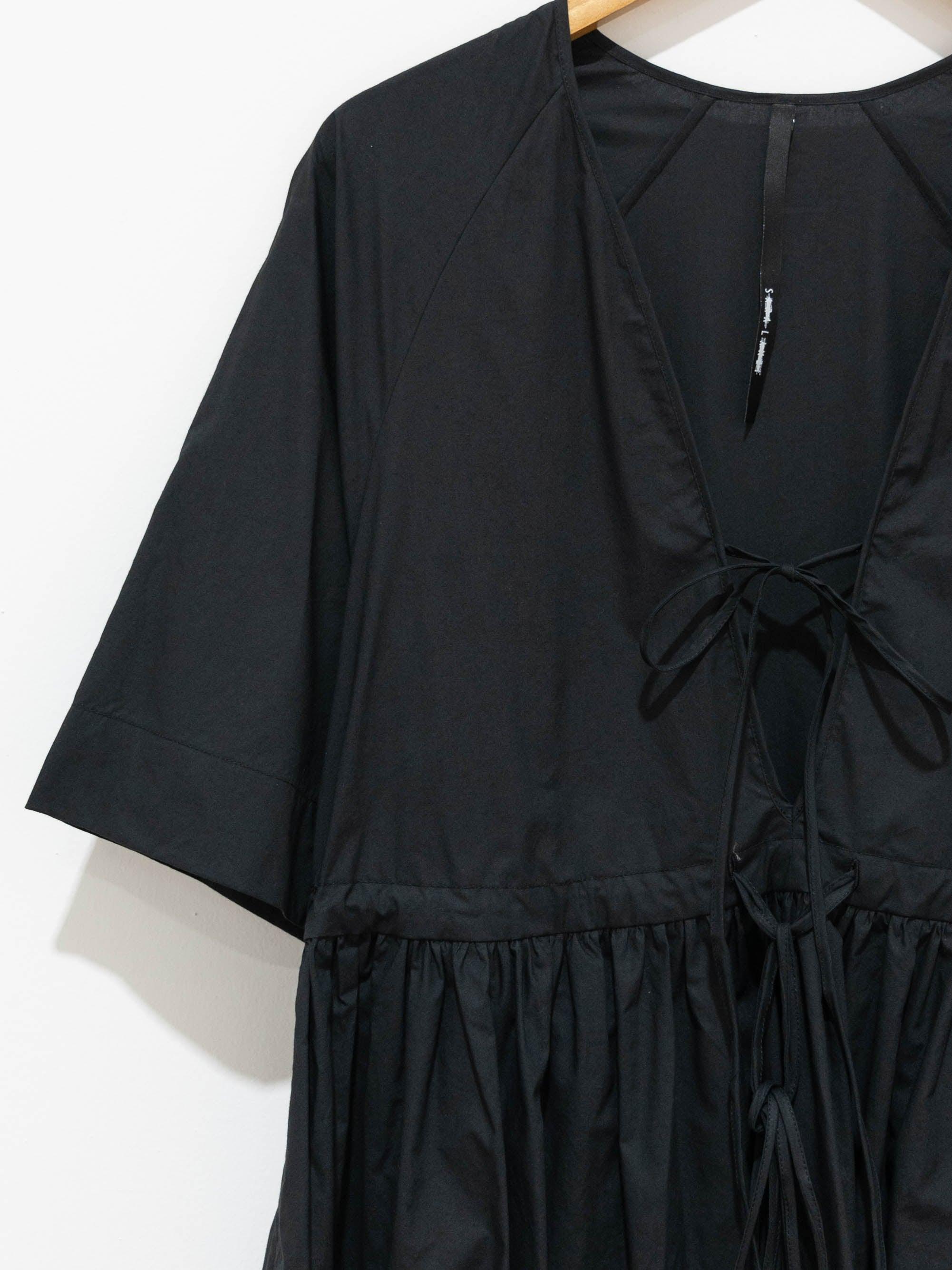 Namu Shop - Sara Lanzi Minetta Dress - Black Poplin