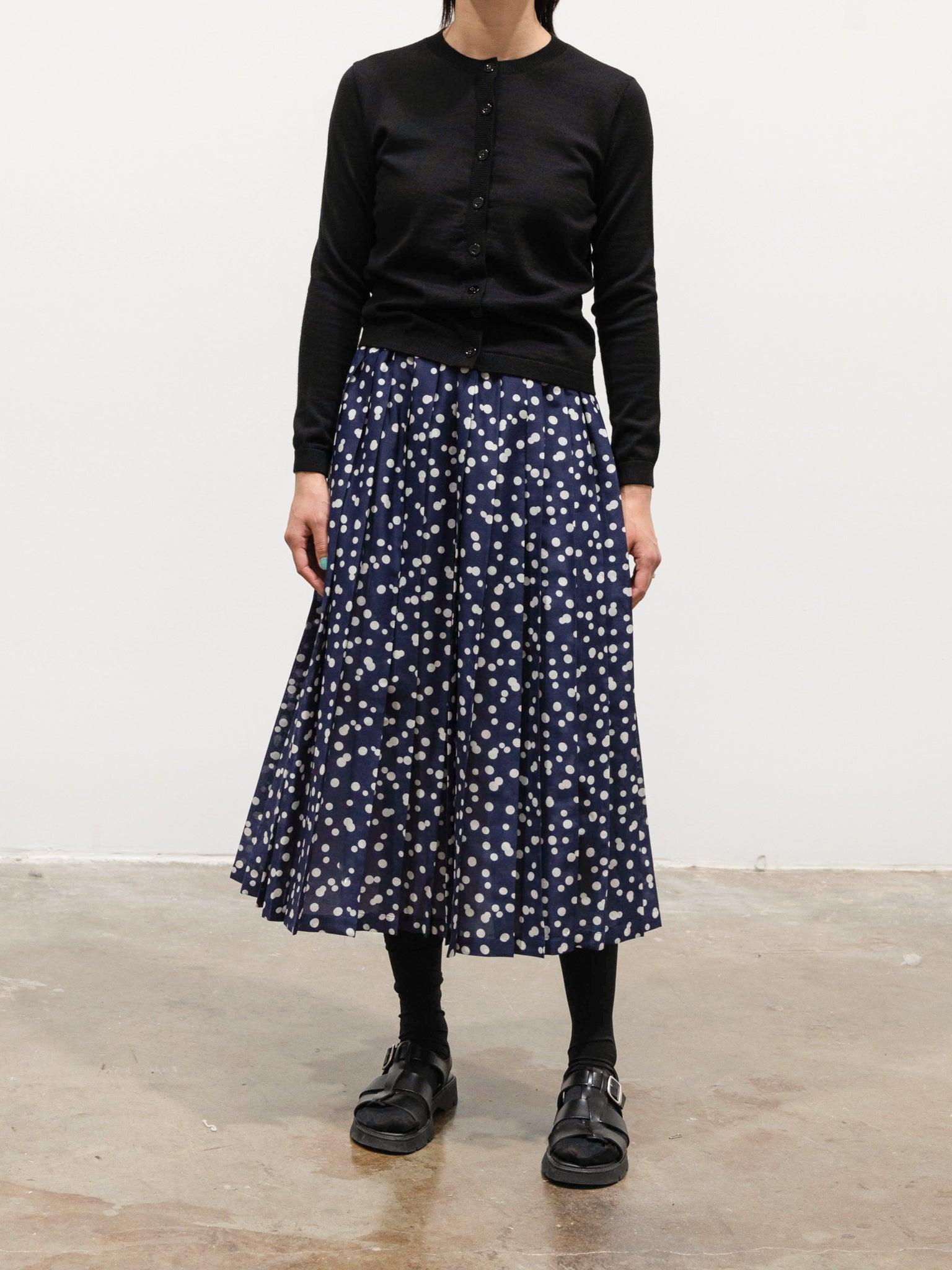 Namu Shop - Sara Lanzi Round Neck Cardigan - Black