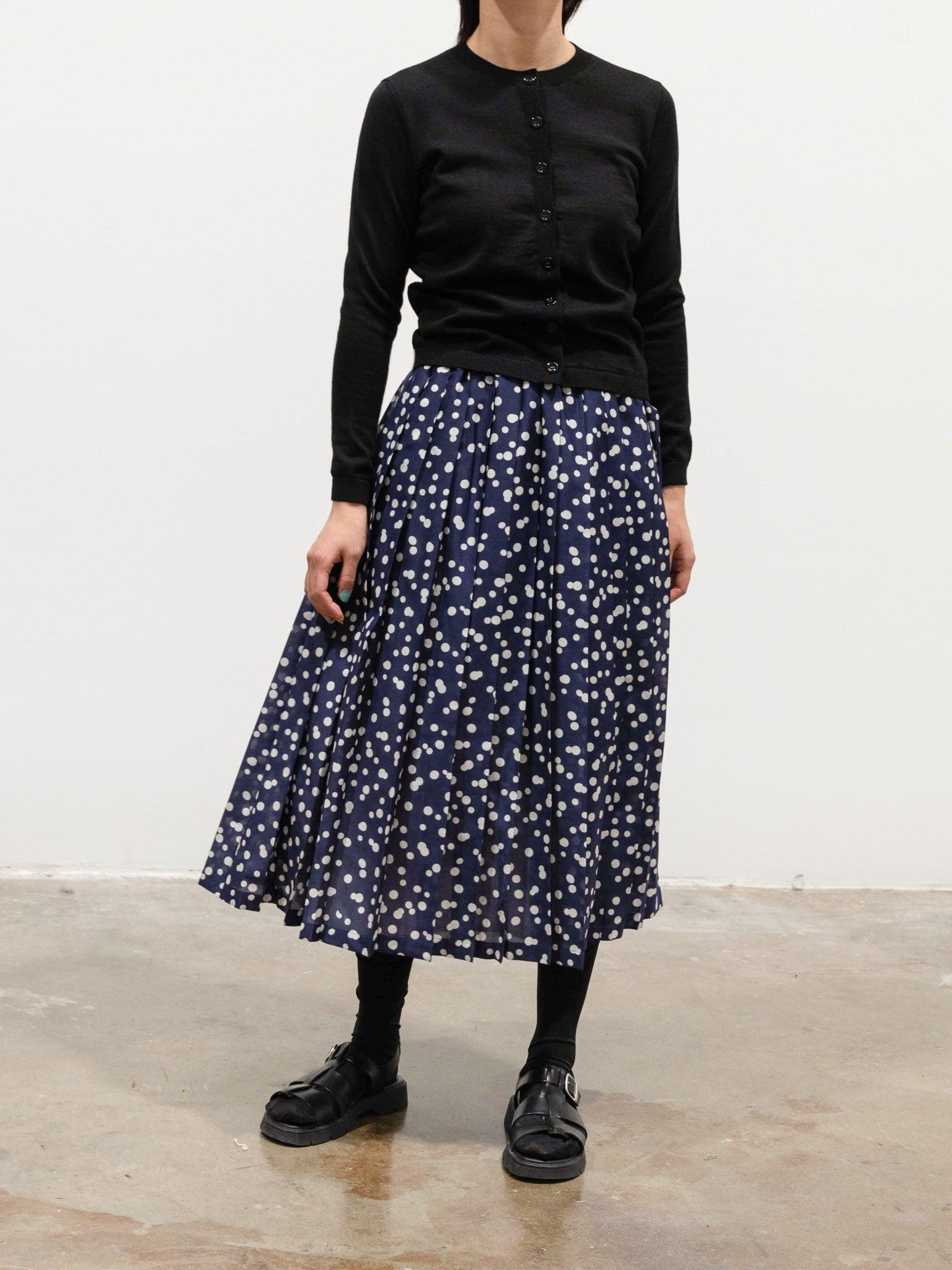 Namu Shop - Sara Lanzi Round Neck Cardigan - Black