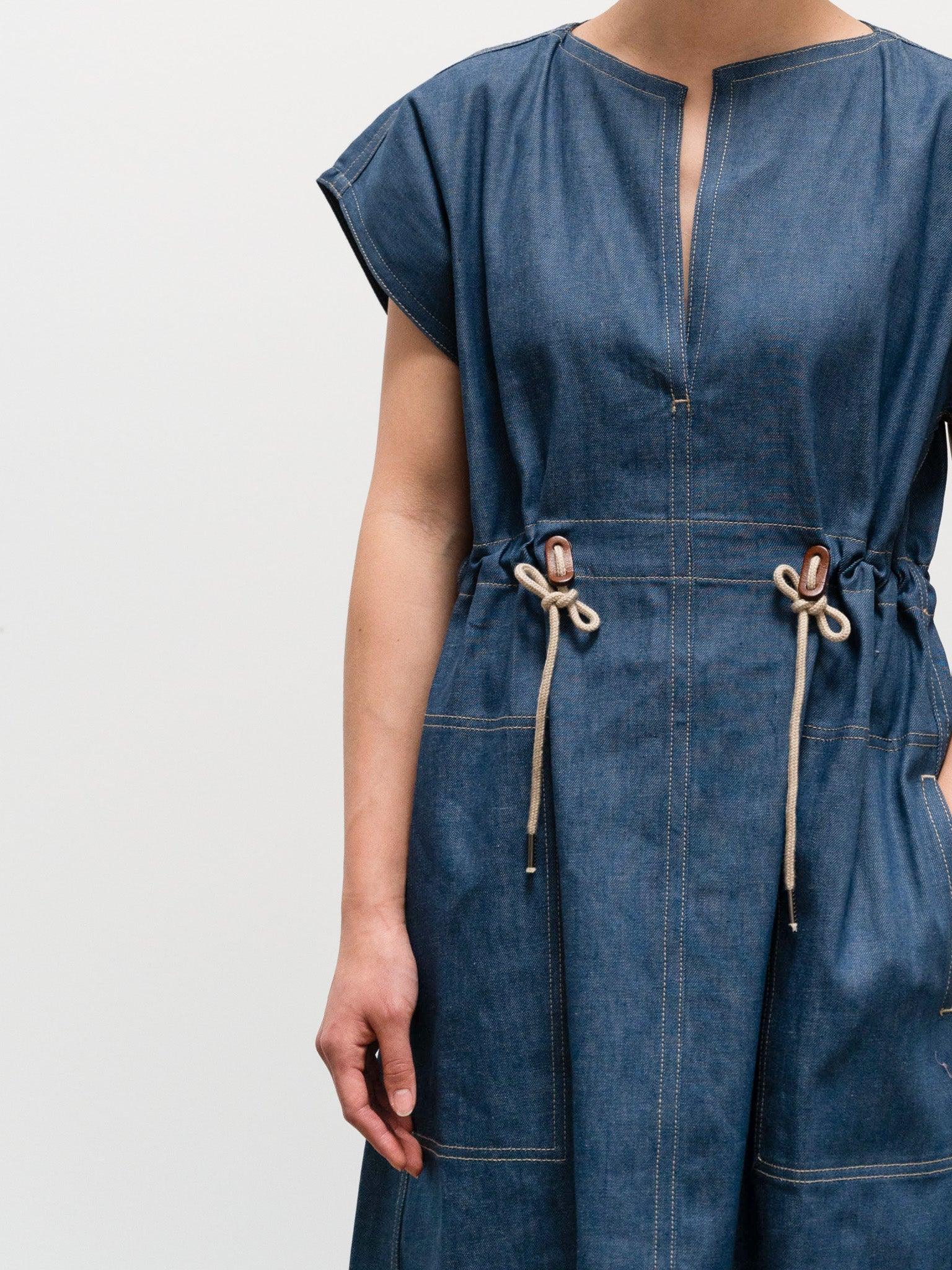 Namu Shop - Sofie D'Hoore Darling Denim Dress - North Sea