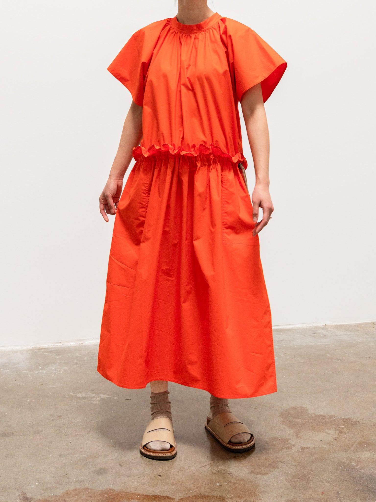 Namu Shop - Sofie D'Hoore Dhole Ruffle Dress - Tomato