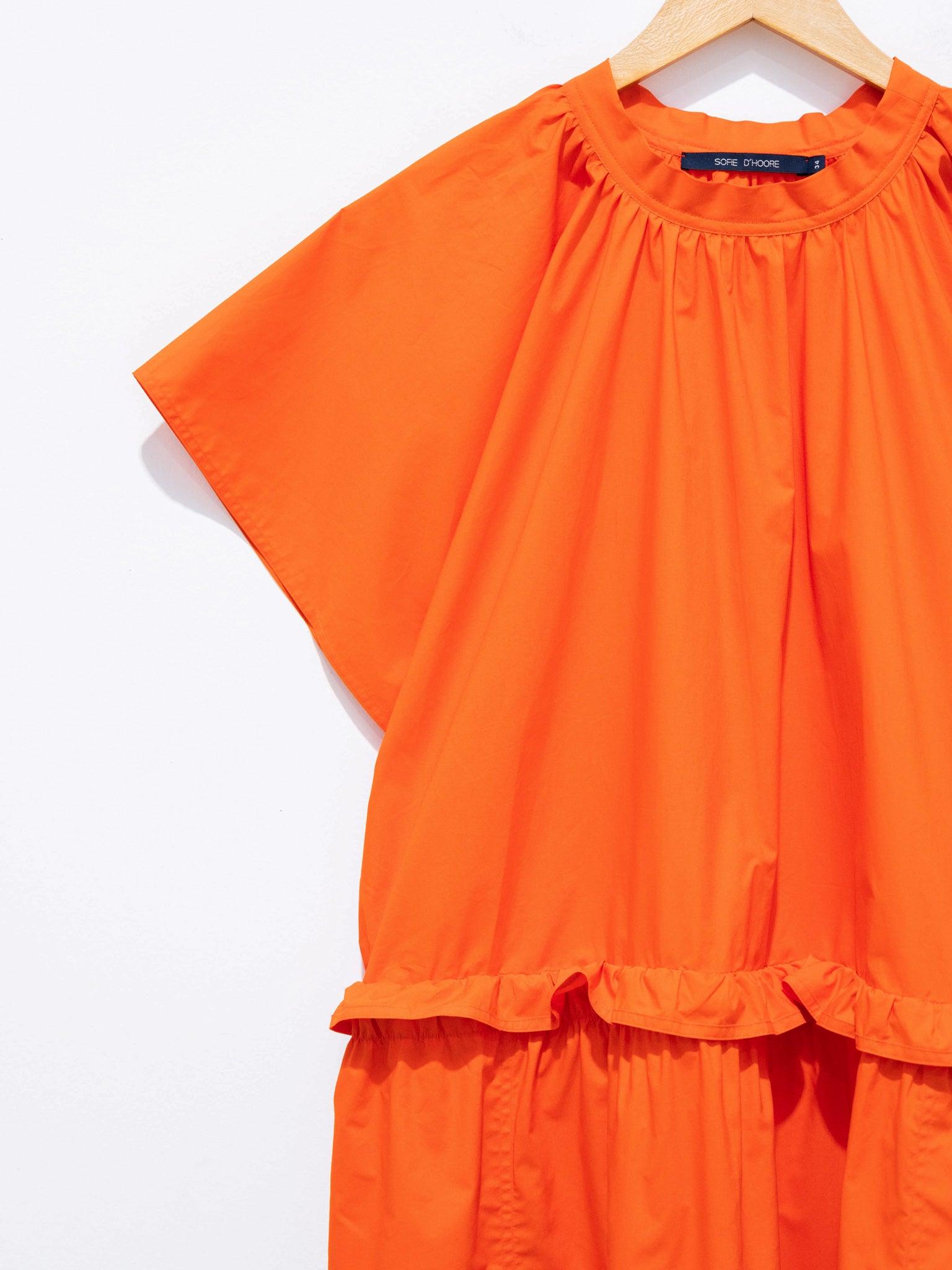 Namu Shop - Sofie D'Hoore Dhole Ruffle Dress - Tomato