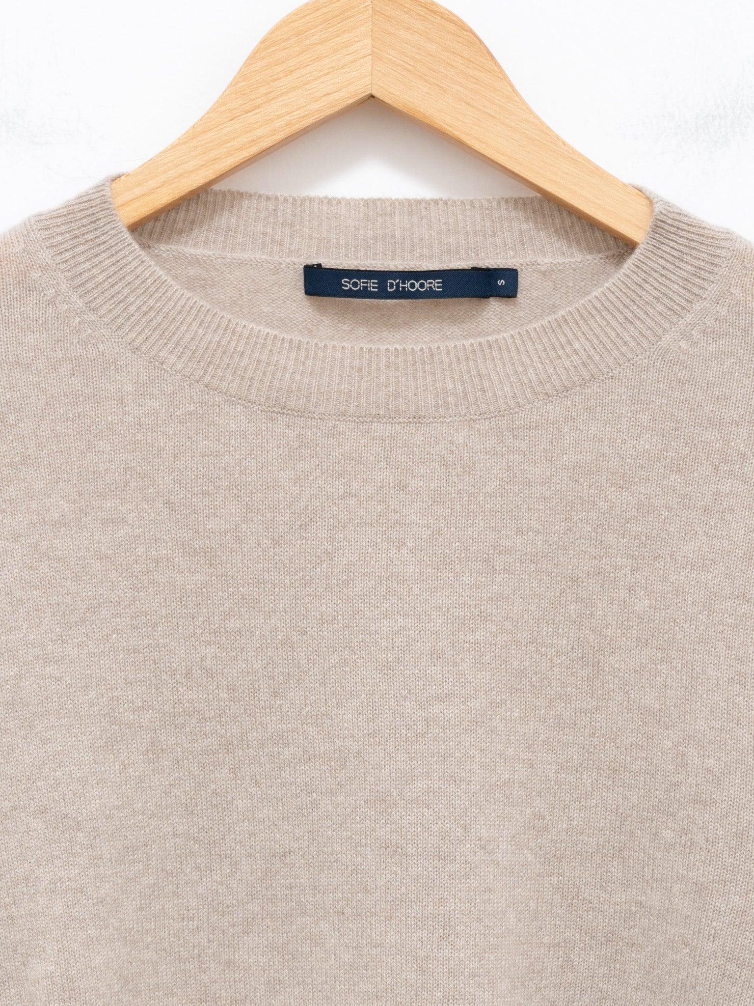 Namu Shop - Sofie D'Hoore Merril Cashmere Crop Knit - Oatmeal
