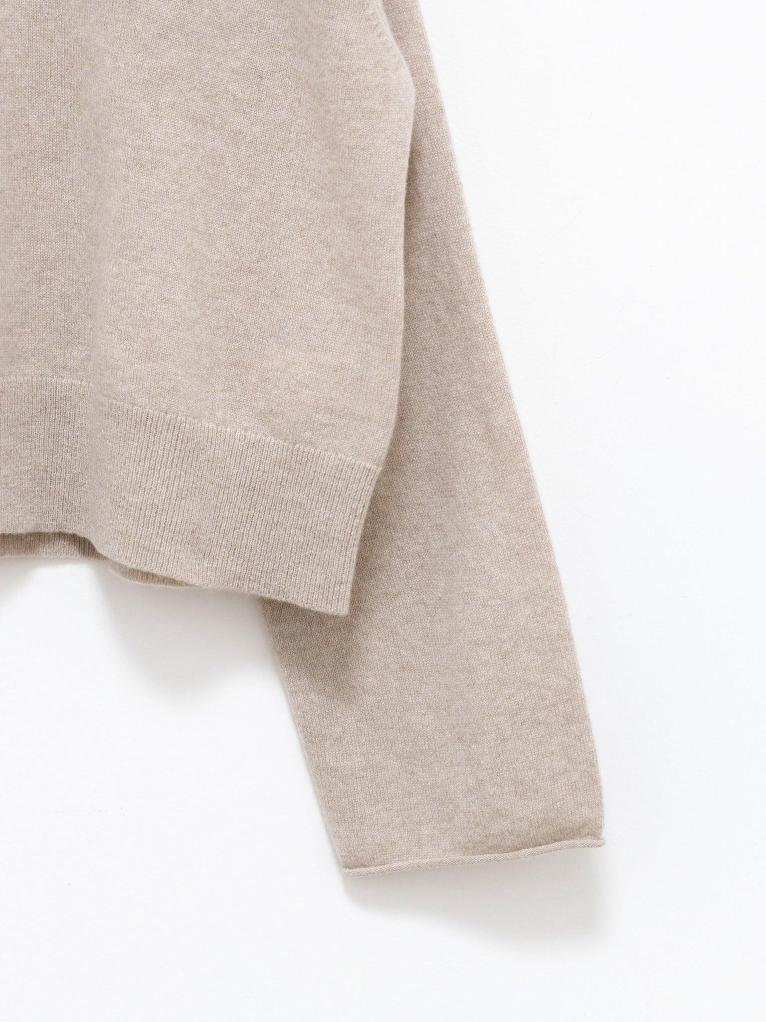 Namu Shop - Sofie D'Hoore Merril Cashmere Crop Knit - Oatmeal