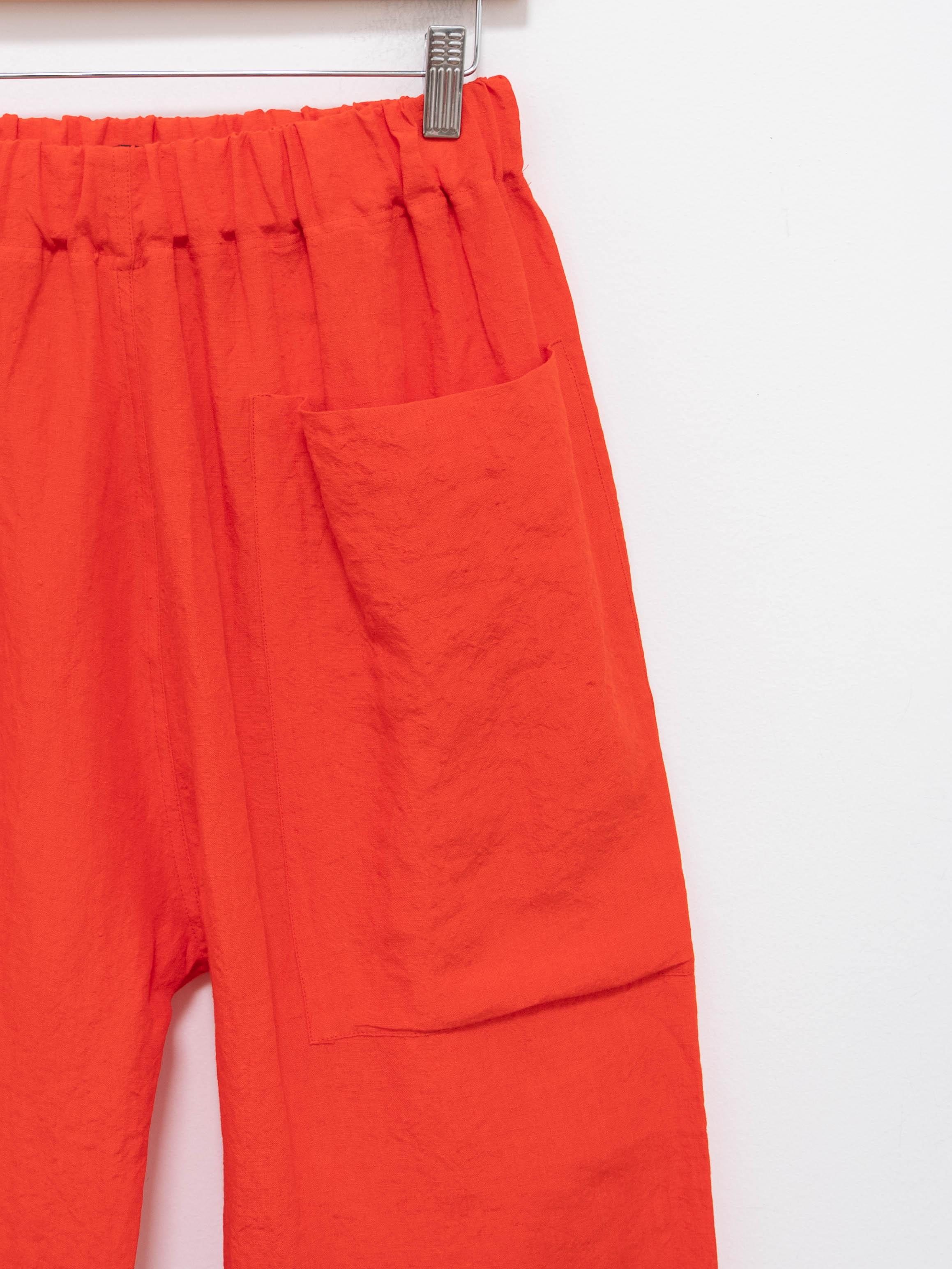 Namu Shop - Sofie D'Hoore Punch Linen Trousers - Red Pepper