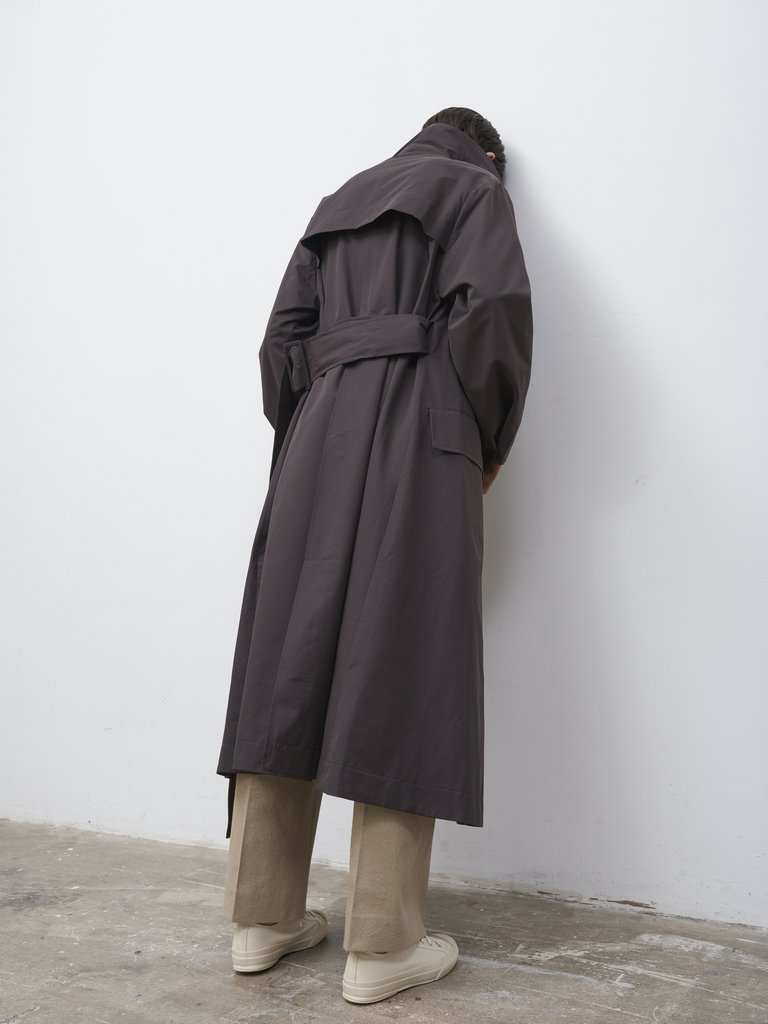 Namu Shop - Studio Nicholson Angstrom Rain Coat - Dark Brown