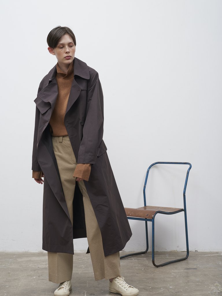 Namu Shop - Studio Nicholson Angstrom Rain Coat - Dark Brown