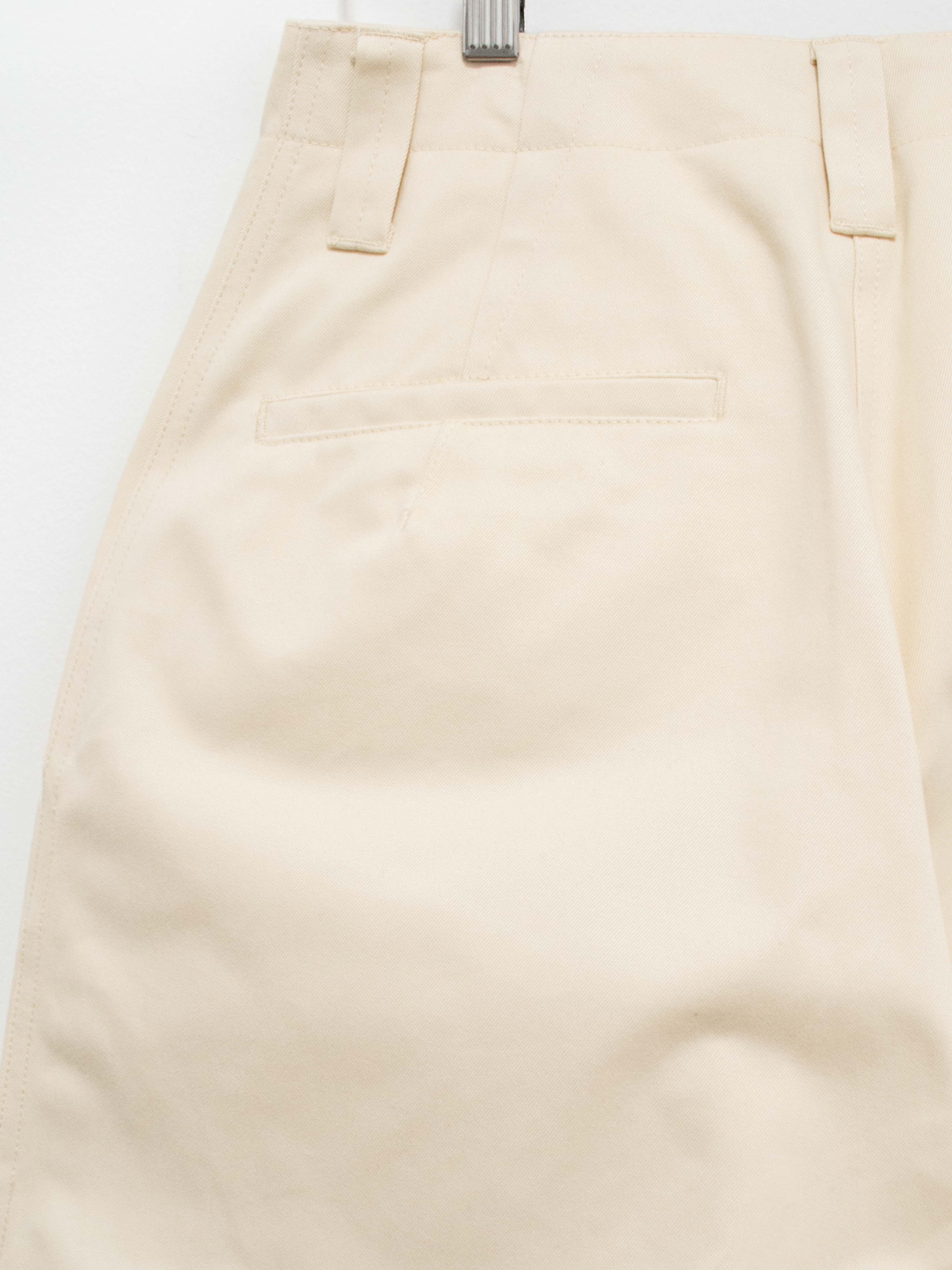 Namu Shop - Studio Nicholson Asher Peached Cotton Twill Pants - Cream
