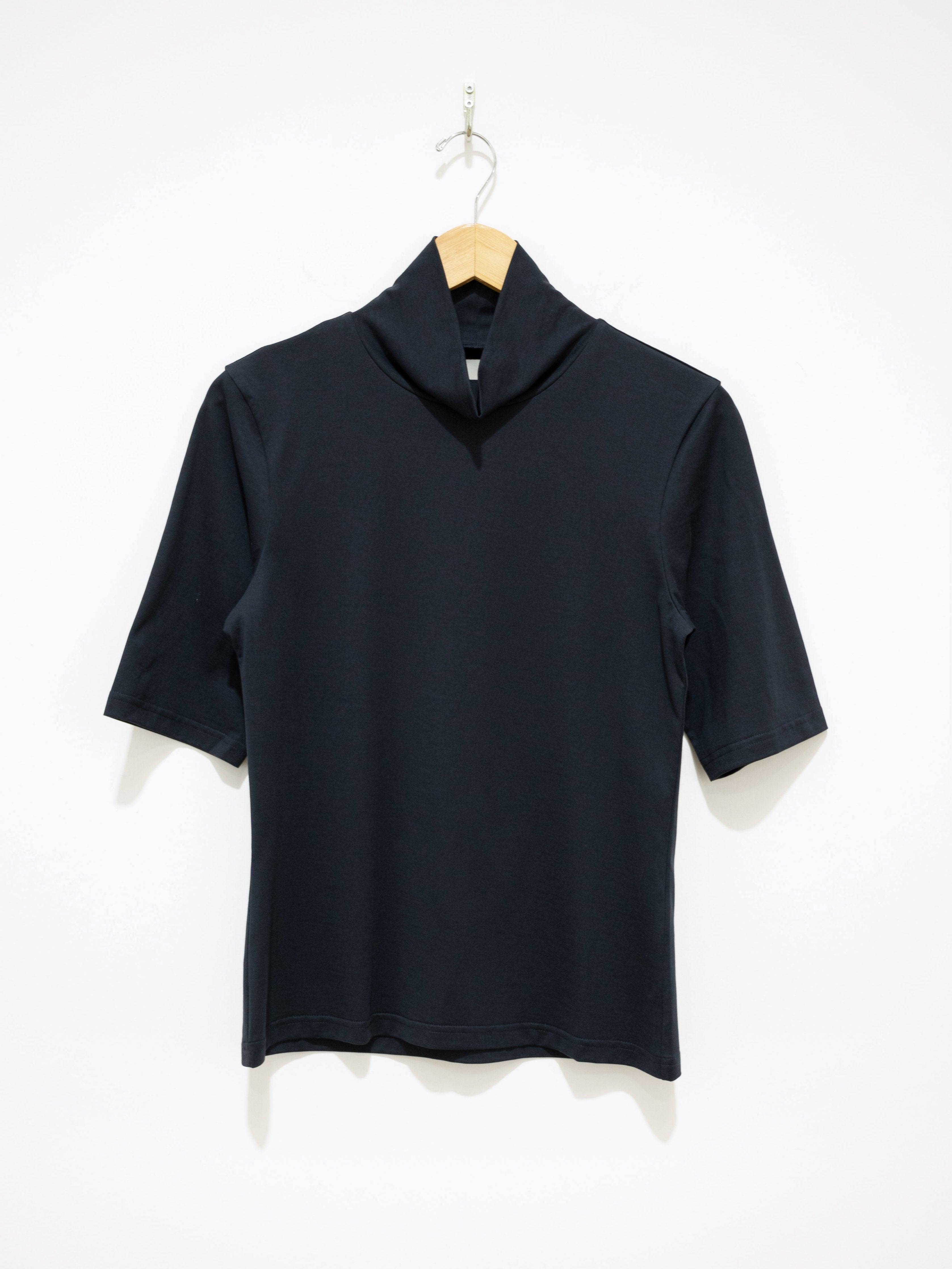 Namu Shop - Studio Nicholson Barelli Roll Neck Top - Dark Navy
