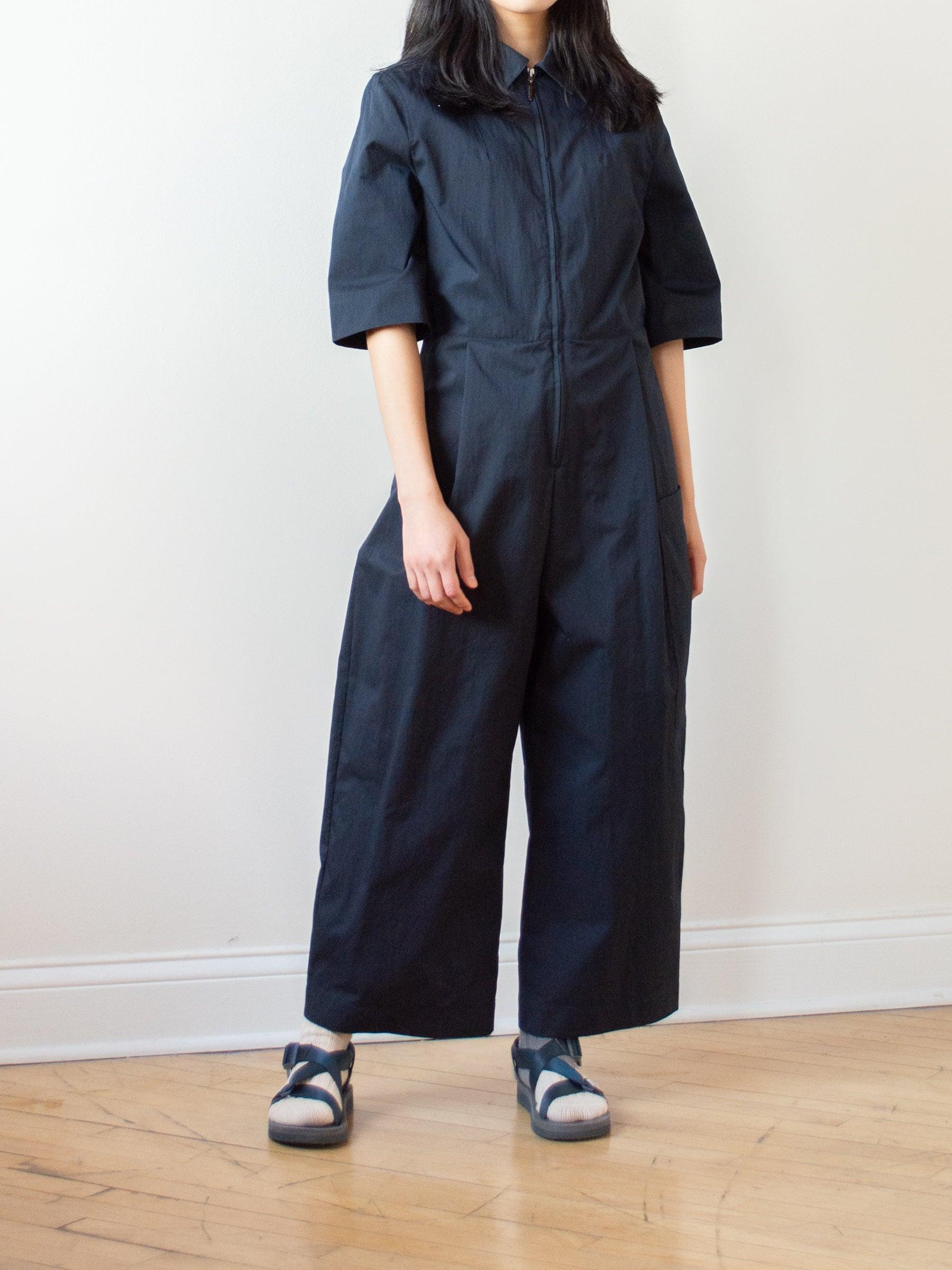 Namu Shop - Studio Nicholson Berte Utility Jumpsuit - Dark Navy
