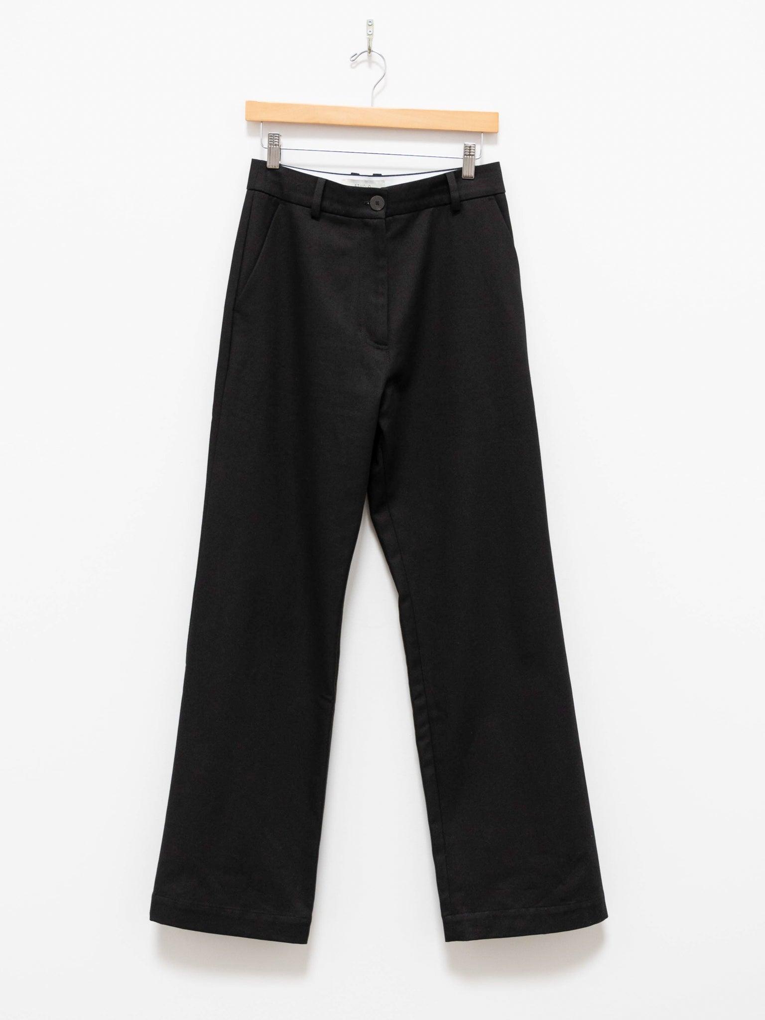Namu Shop - Studio Nicholson Corbu Slim Flare Pant - Black