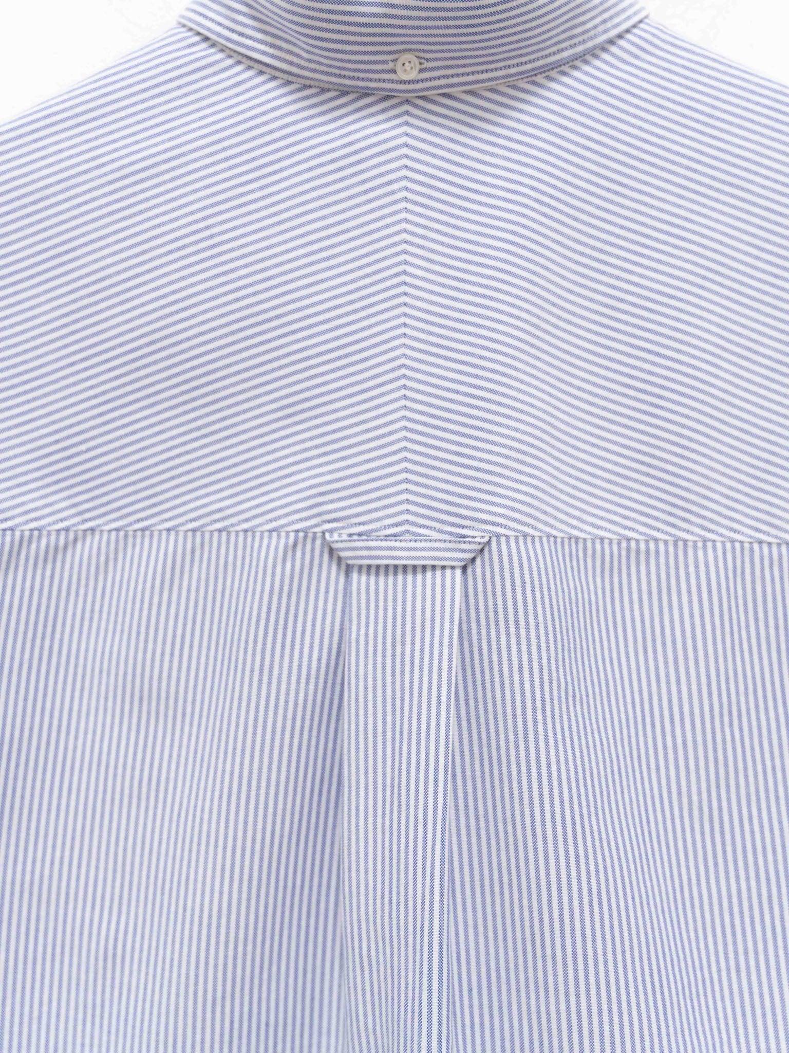 Namu Shop - Studio Nicholson Creed Oxford Shirt - Cornflower Stripe
