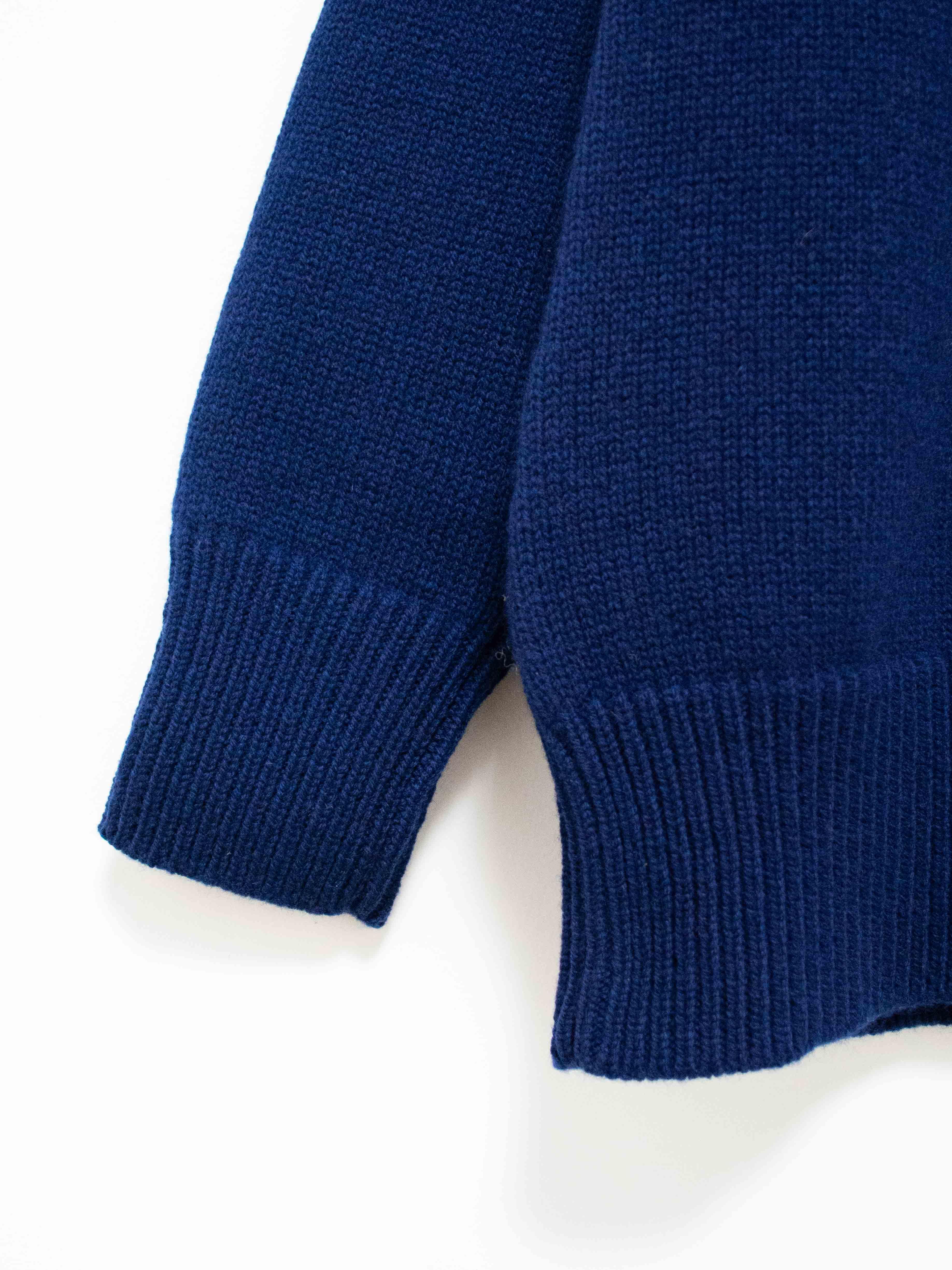 Namu Shop - Studio Nicholson Fare British Lambswool Turtleneck Knit - Deep Blue